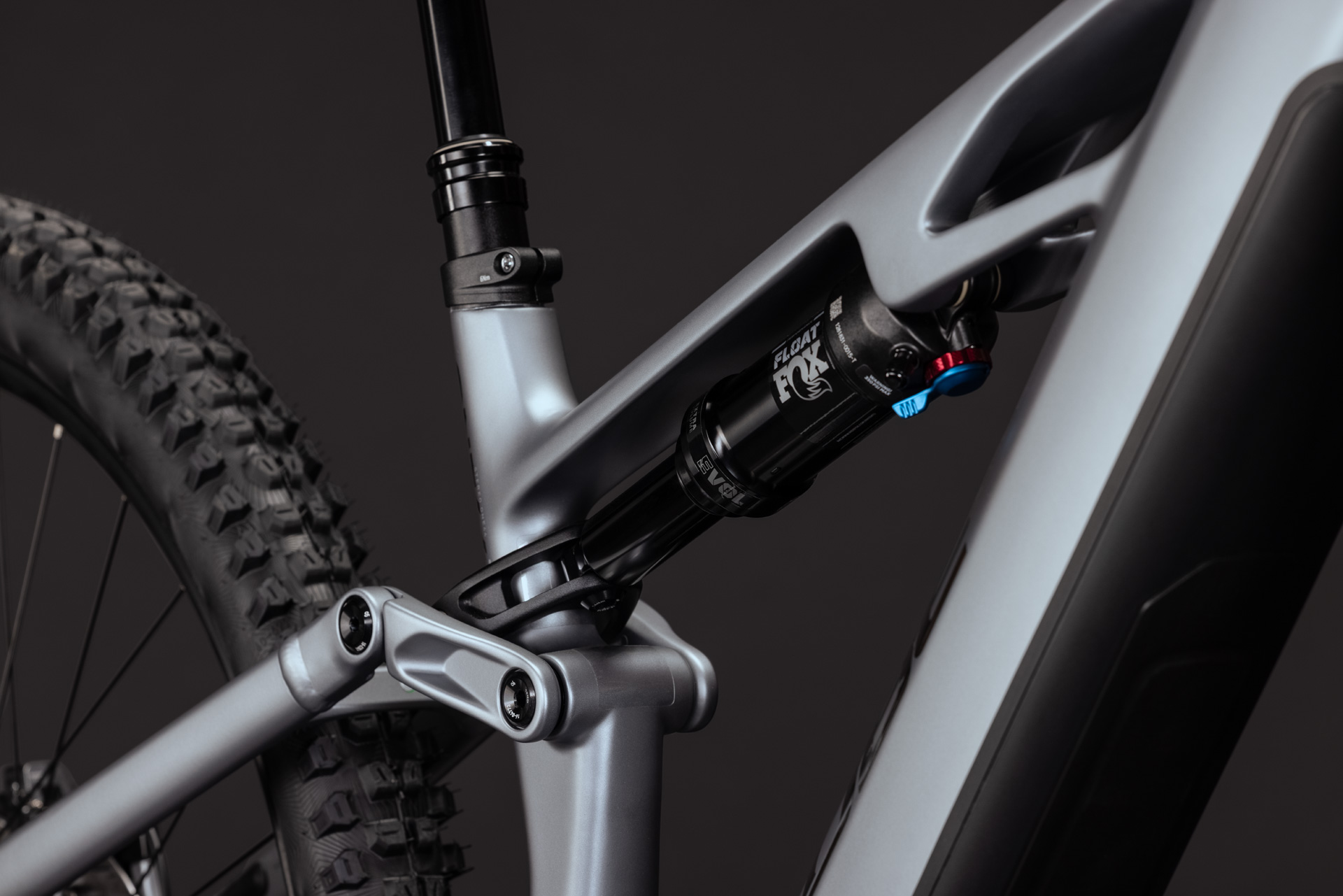 BICICLETA ELECTRICA CUBE STEREO HYBRID ONE44 HPC SLX EVO 800 SLATEGREY PRIZM 2027 cadru L (20") - roti 29 [4]