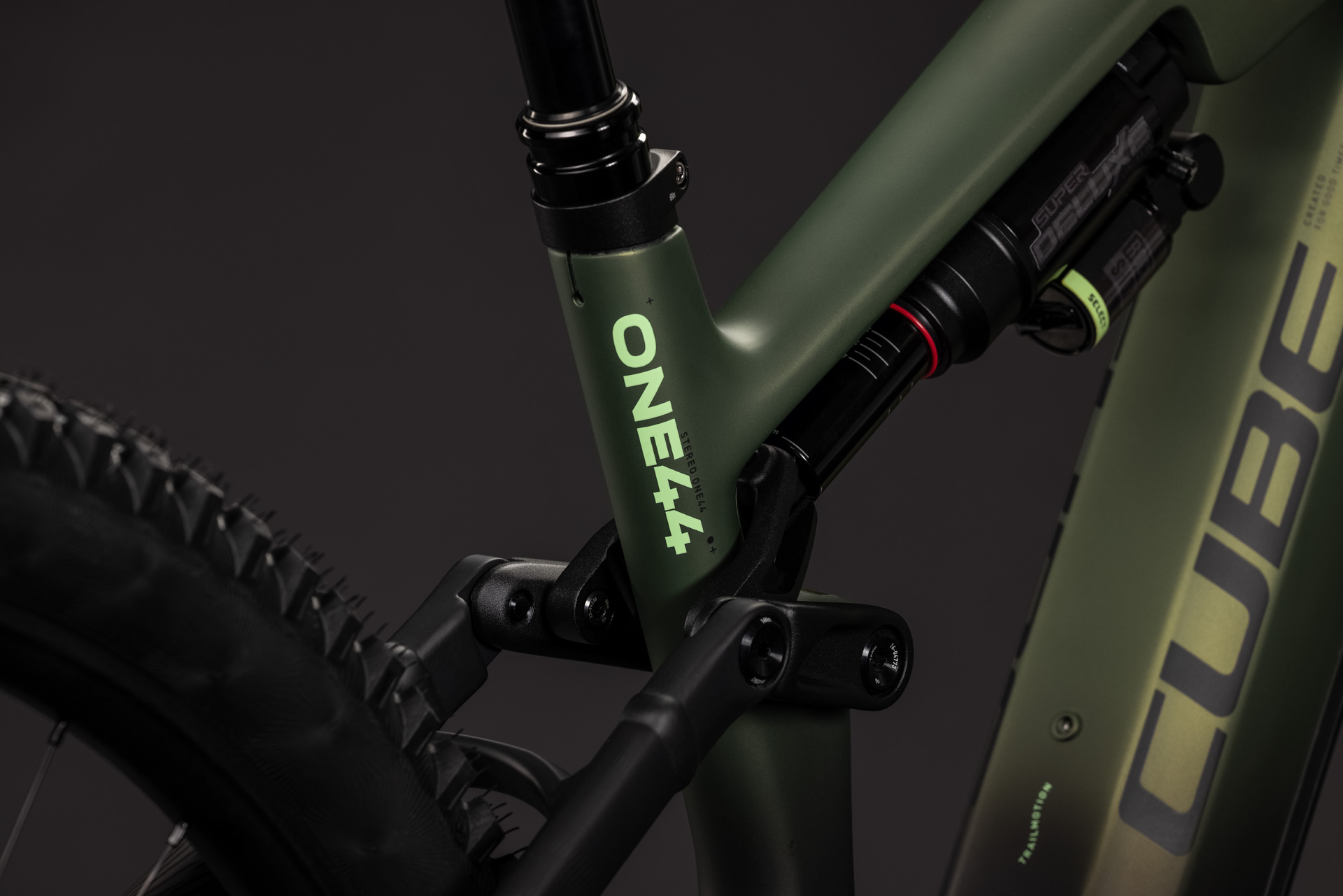 BICICLETA ELECTRICA CUBE STEREO HYBRID ONE44 HPC TM 800 REEDGREEN GILLS 2027 cadru L (20") - roti 29 [3]