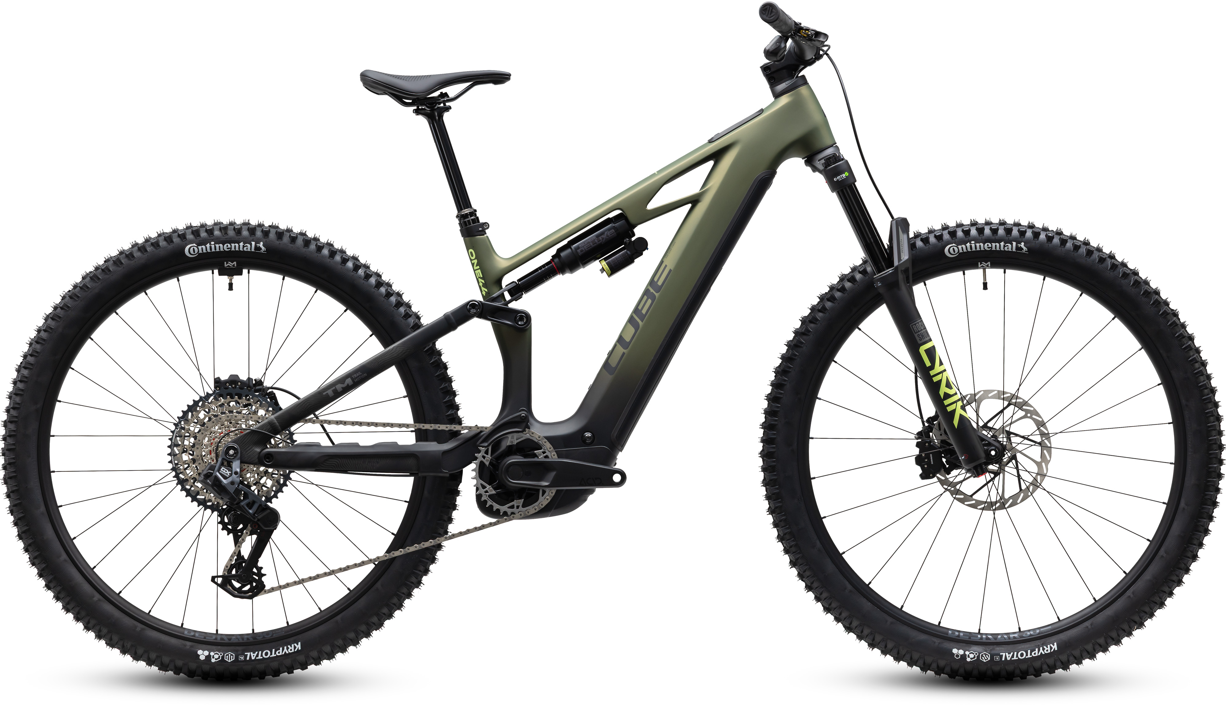 Ciclism - BICICLETA ELECTRICA CUBE STEREO HYBRID ONE44 HPC TM 800 REEDGREEN GILLS 2027 cadru XL (22") - roti 29