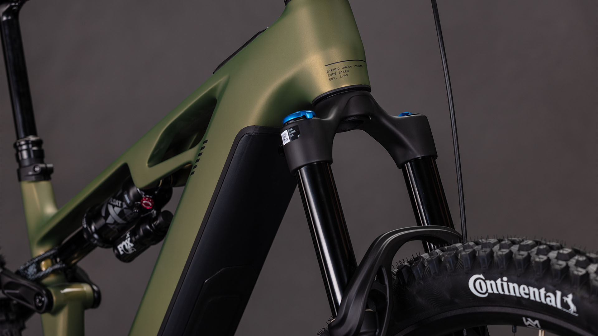 BICICLETA ELECTRICA CUBE STEREO HYBRID ONE44 HPC TM 800 REEDGREEN MATRIX 2026 cadru S (16") - roti 27.5 [3]