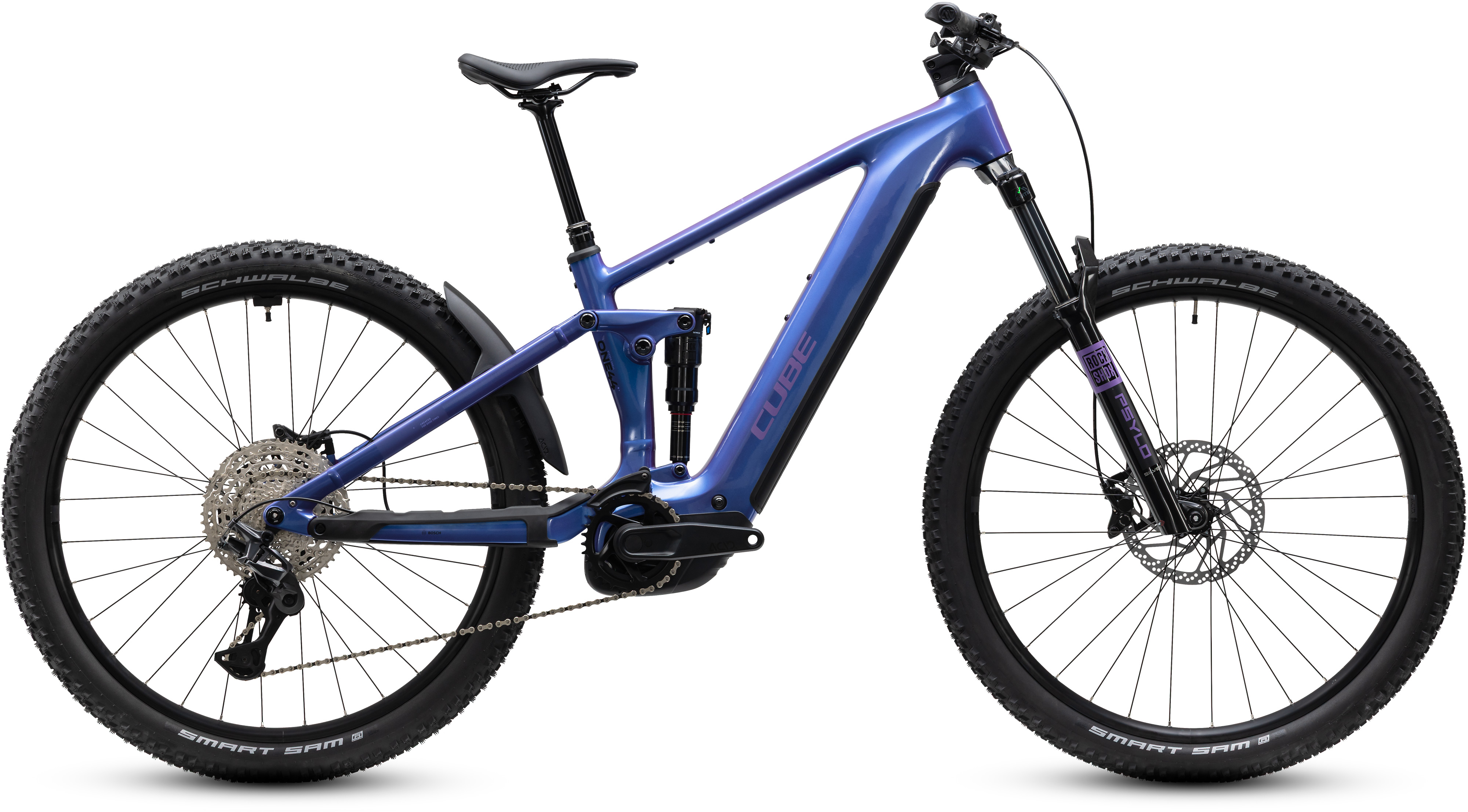 Ciclism - BICICLETA ELECTRICA CUBE STEREO HYBRID ONE44 PRO 800 BLUEIRIS PURPLE 2027 cadru L (20") - roti 29