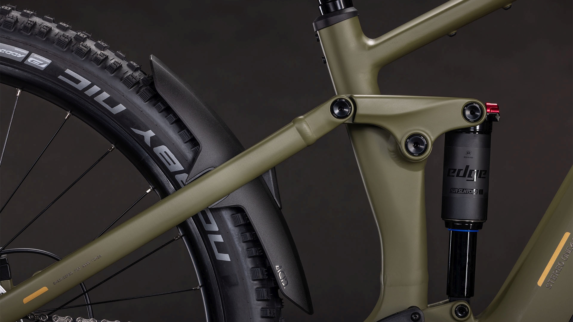 BICICLETA ELECTRICA CUBE STEREO HYBRID ONE44 PRO 800 DUSTYOLIVE GOLD 2026 cadru M (18") - roti 29 [2]