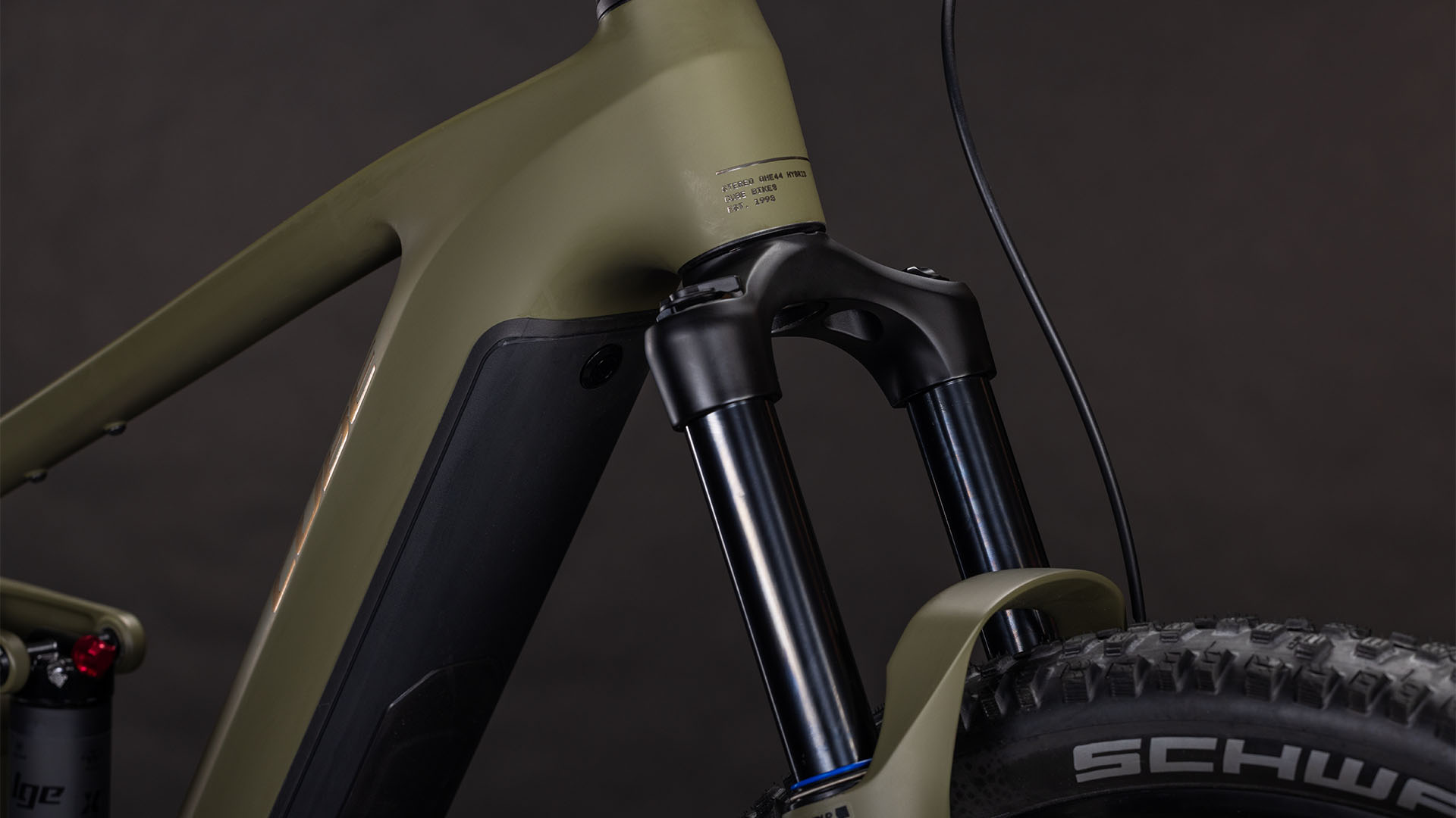 BICICLETA ELECTRICA CUBE STEREO HYBRID ONE44 PRO 800 DUSTYOLIVE GOLD 2026 cadru M (18") - roti 29 [3]