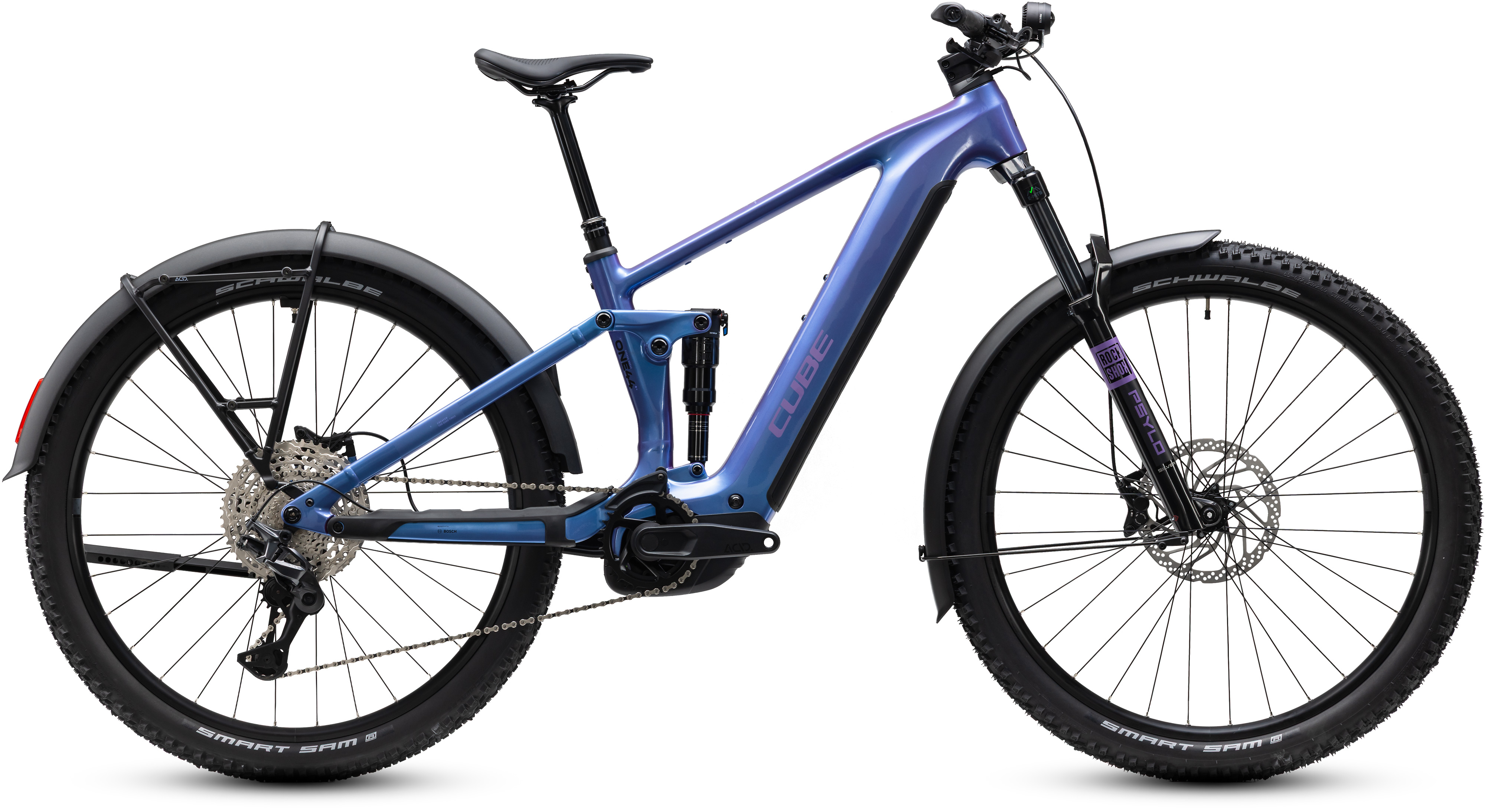 Ciclism - BICICLETA ELECTRICA CUBE STEREO HYBRID ONE44 PRO 800 FE BLUEIRIS PURPLE 2027 cadru L (20") - roti 29