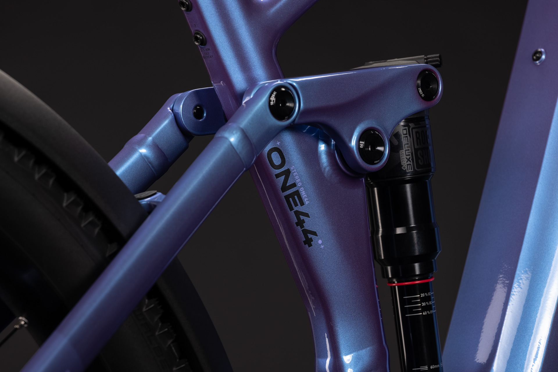 BICICLETA ELECTRICA CUBE STEREO HYBRID ONE44 PRO 800 FE BLUEIRIS PURPLE 2027 cadru L (20") - roti 29 [3]