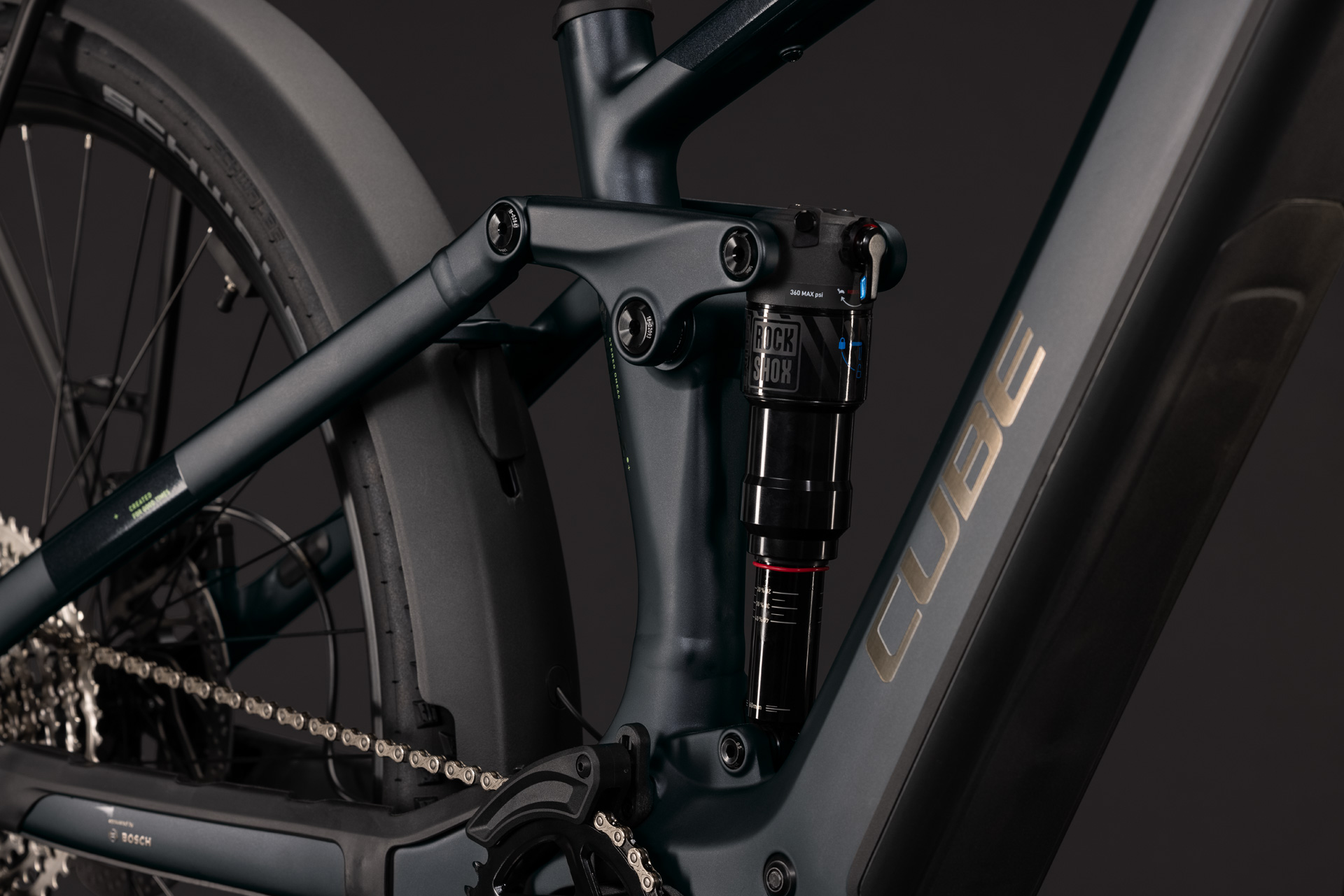 BICICLETA ELECTRICA CUBE STEREO HYBRID ONE44 PRO 800 FE COAL BLACK 2027 cadru L (20") - roti 29 [4]