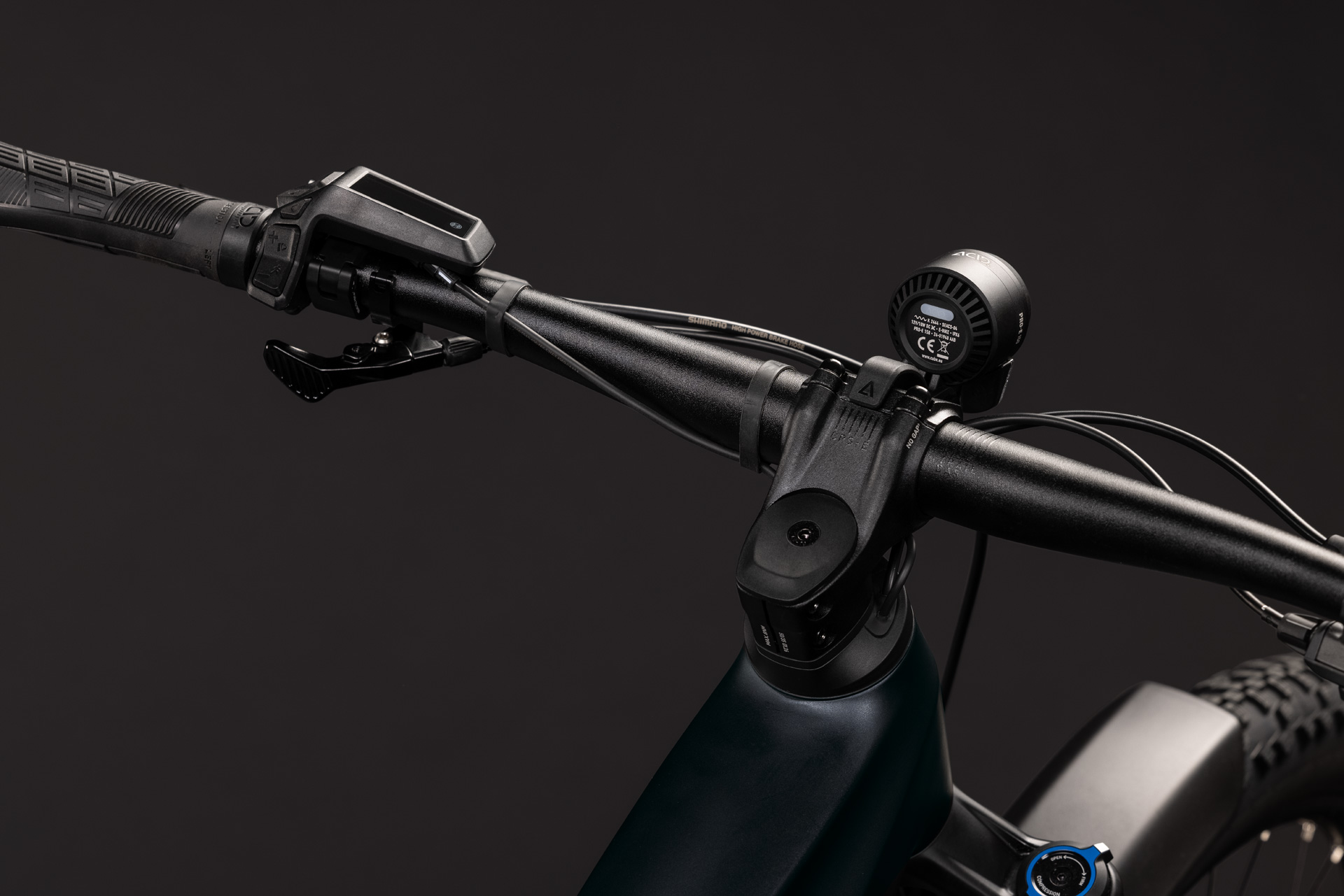 BICICLETA ELECTRICA CUBE STEREO HYBRID ONE44 PRO 800 FE COAL BLACK 2027 cadru S (16") - roti 27.5 [1]