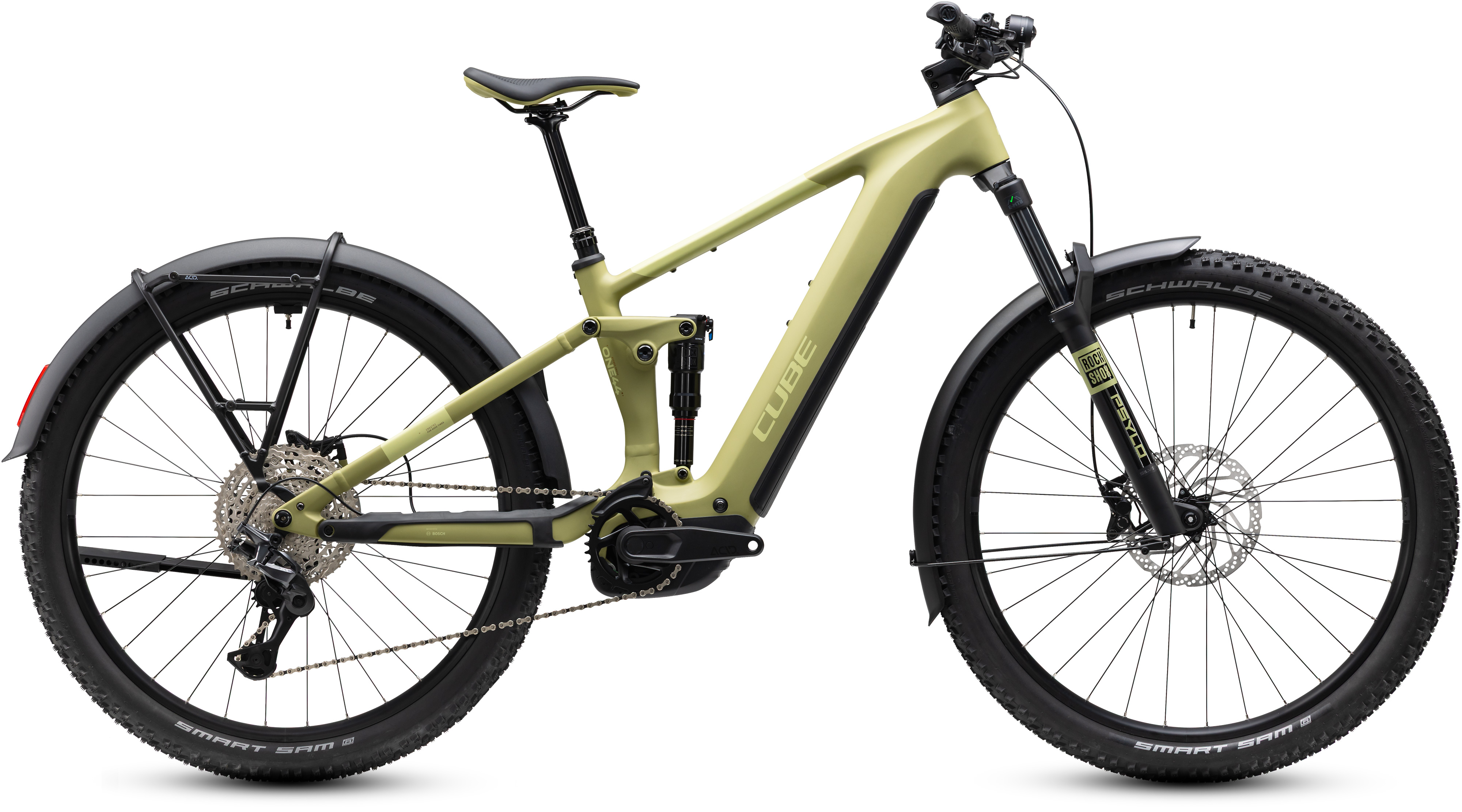Ciclism - BICICLETA ELECTRICA CUBE STEREO HYBRID ONE44 PRO 800 FE SOFTWILLOW GREEN 2027 cadru L (20") - roti 29