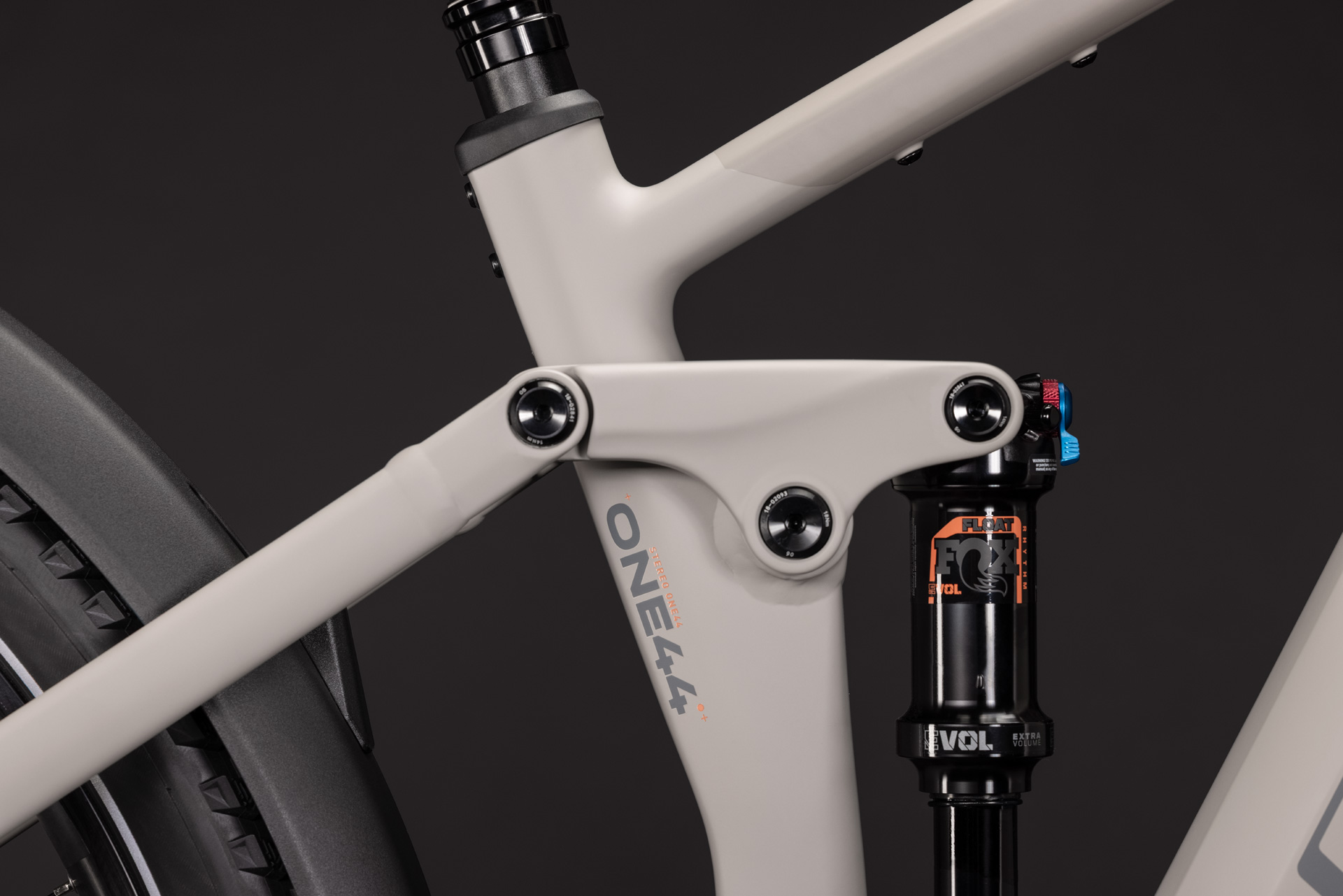 BICICLETA ELECTRICA CUBE STEREO HYBRID ONE44 SLX 800 FE OATGREY GREY 2027 cadru S (16") - roti 27.5 [4]