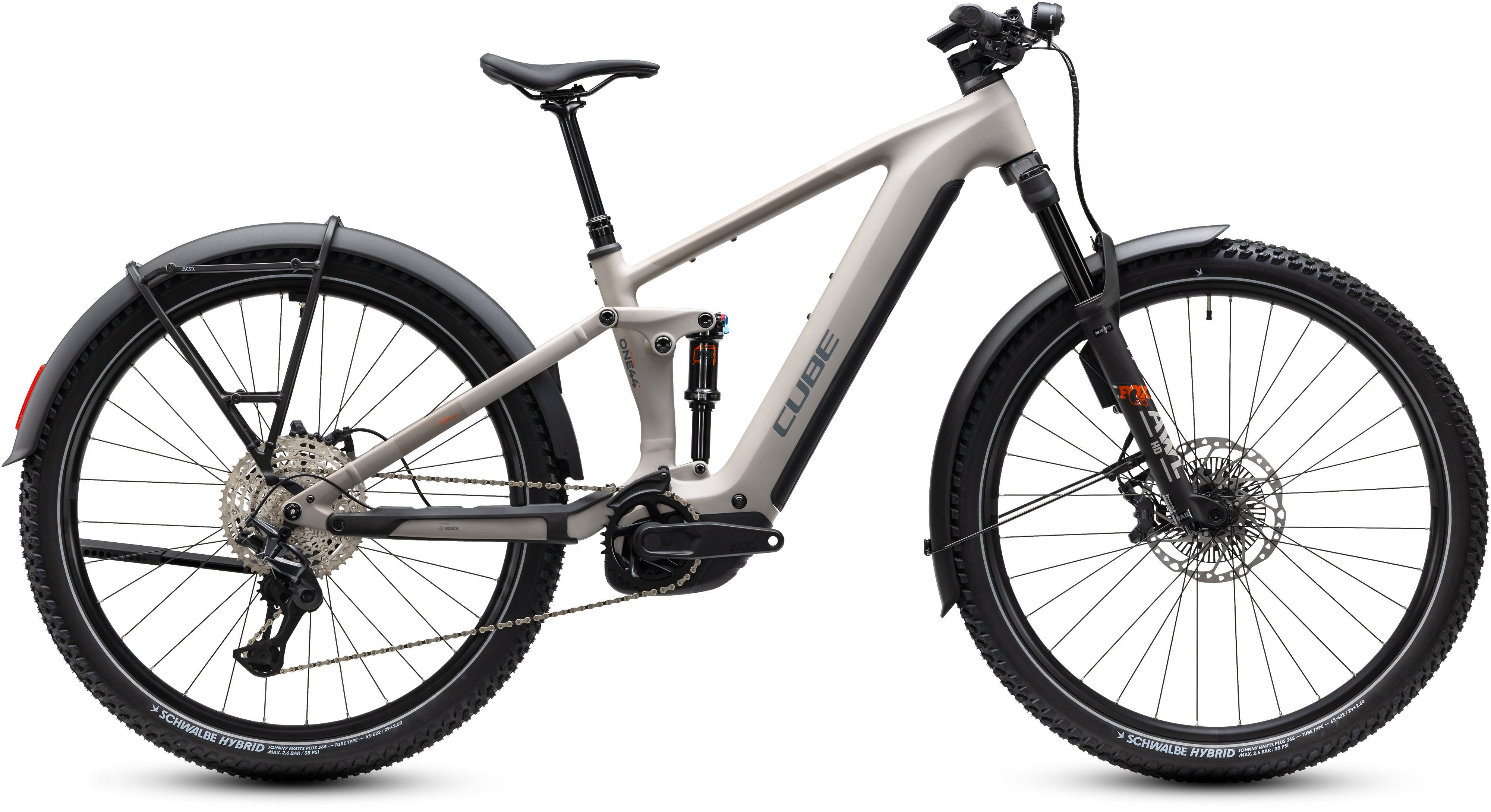 Ciclism - BICICLETA ELECTRICA CUBE STEREO HYBRID ONE44 SLX 800 FE OATGREY GREY 2027 cadru XL (22") - roti 29