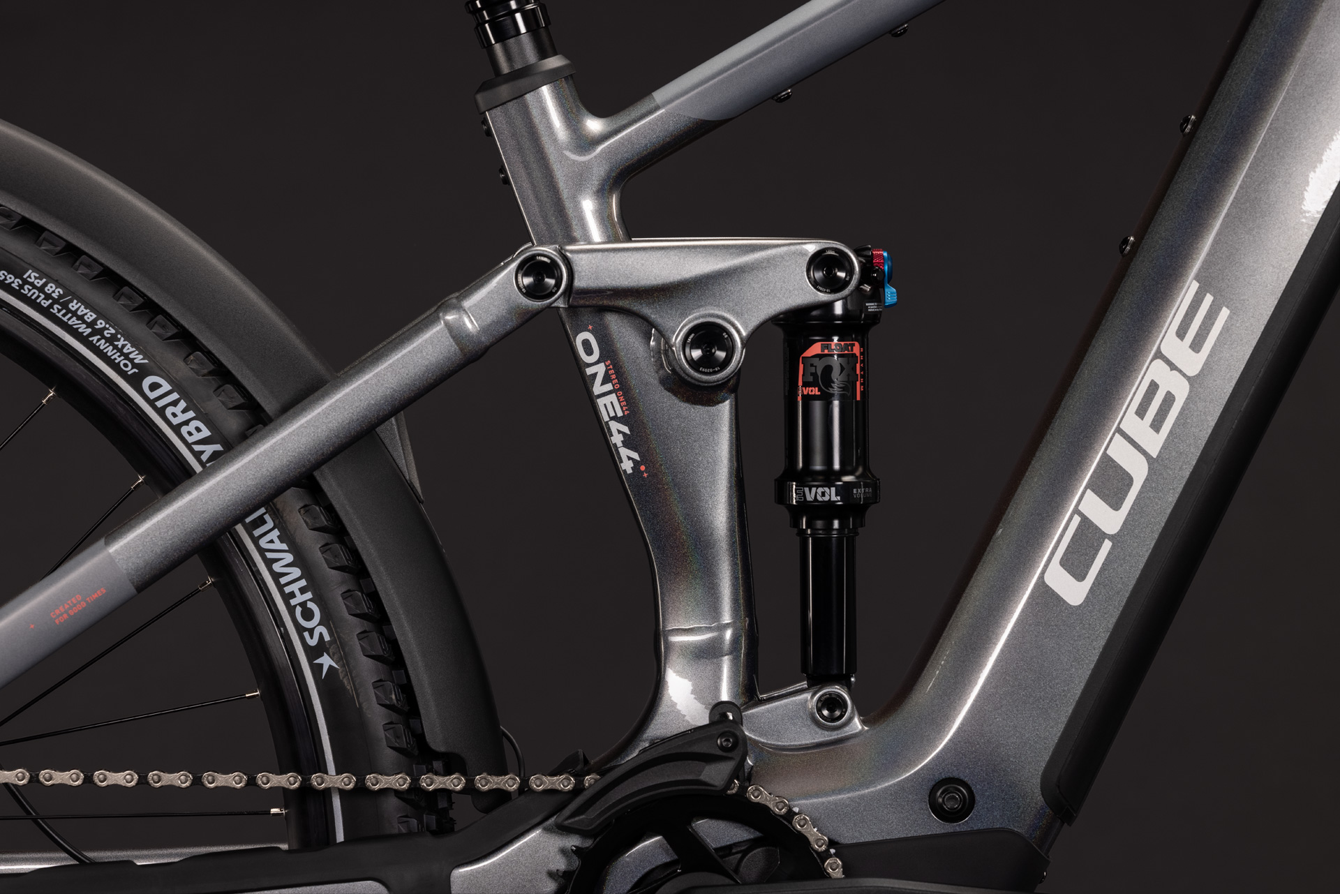BICICLETA ELECTRICA CUBE STEREO HYBRID ONE44 SLX 800 FE PRISMASILVER GREY 2027 cadru S (16") - roti 27.5 [4]