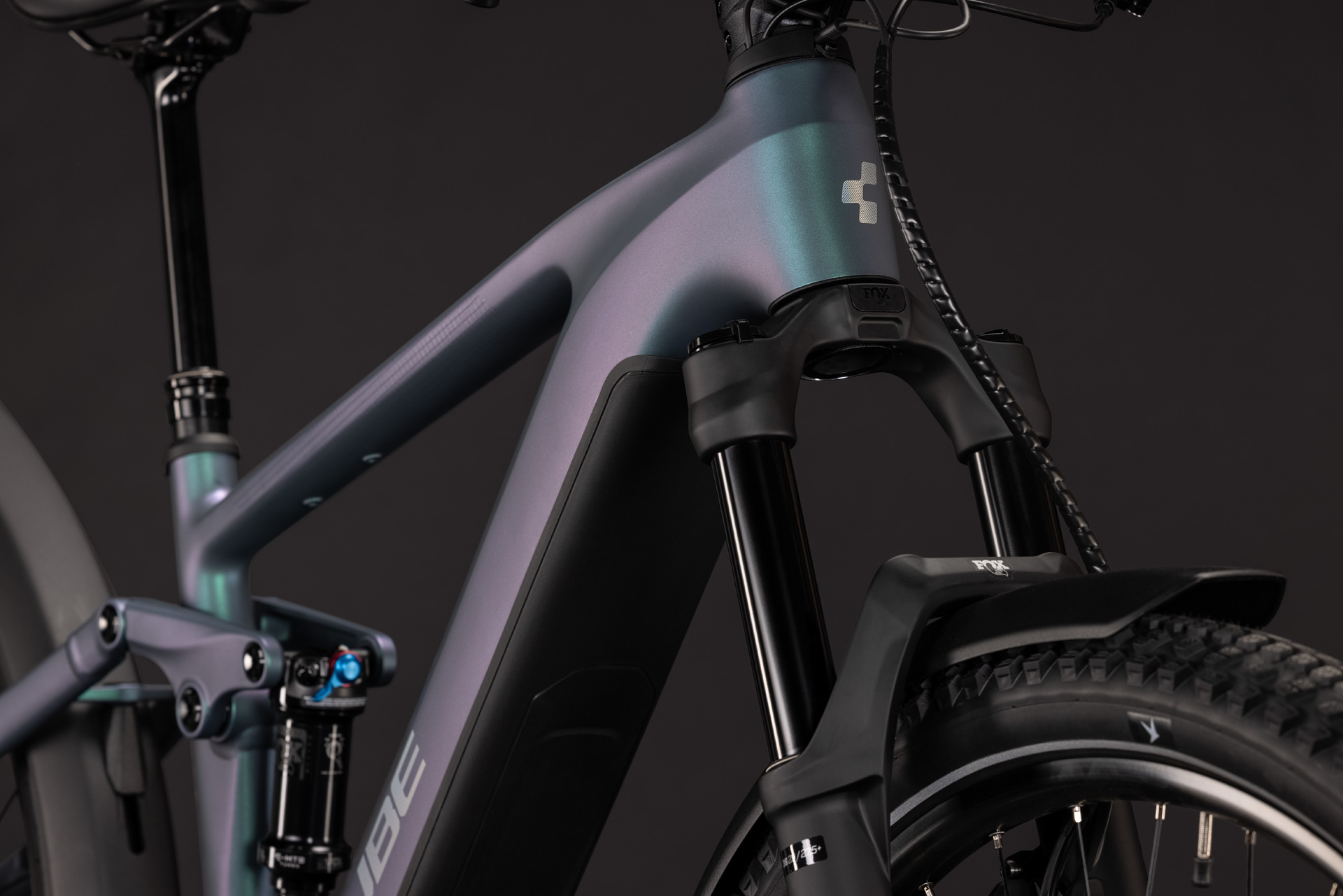 BICICLETA ELECTRICA CUBE STEREO HYBRID ONE44 SLX 800 FE SMARAGDGREY CHROME 2027 cadru M (18") - roti 29 [4]