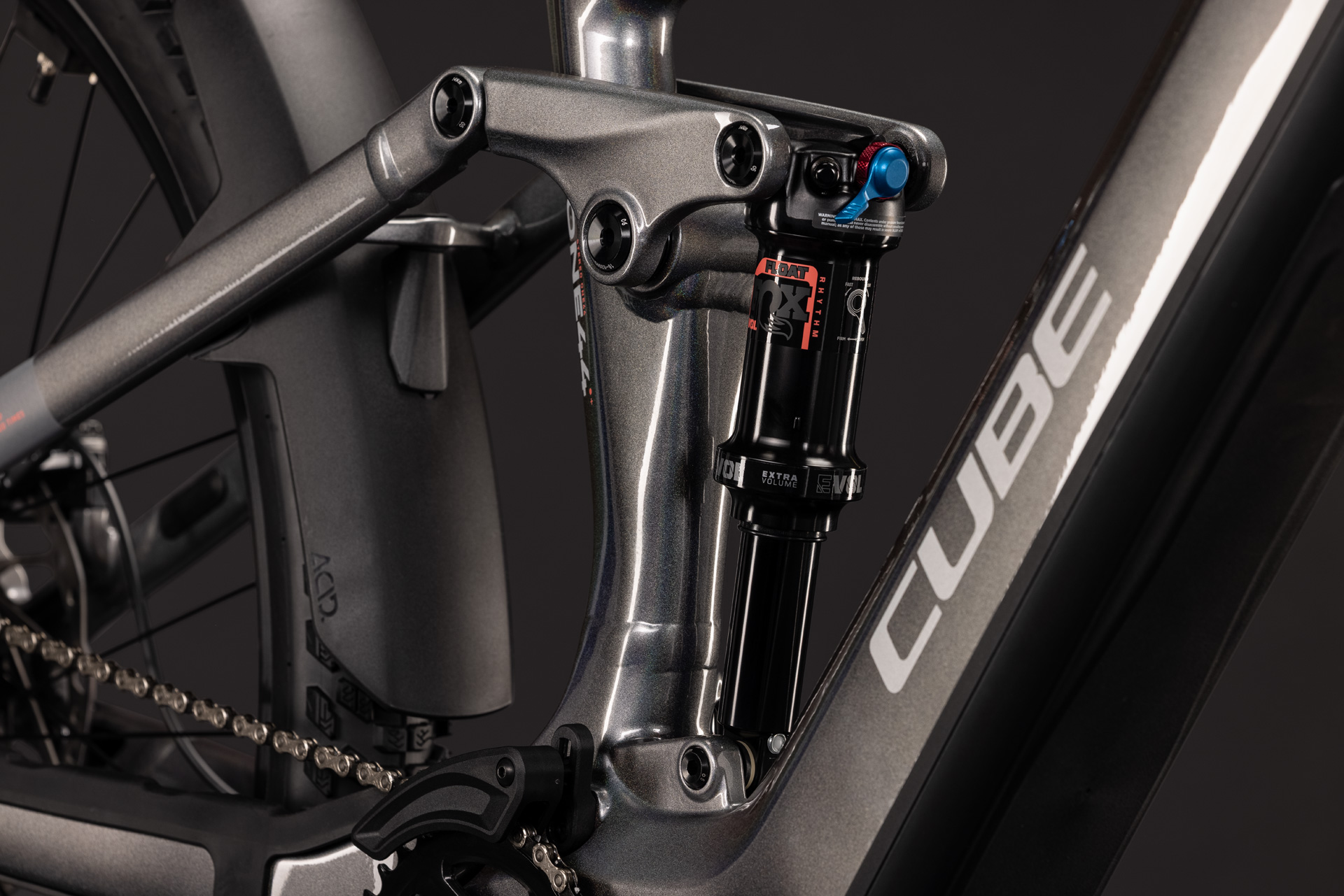 BICICLETA ELECTRICA CUBE STEREO HYBRID ONE44 SLX 800 PRISMASILVER GREY 2027 cadru XL (22") - roti 29 [4]