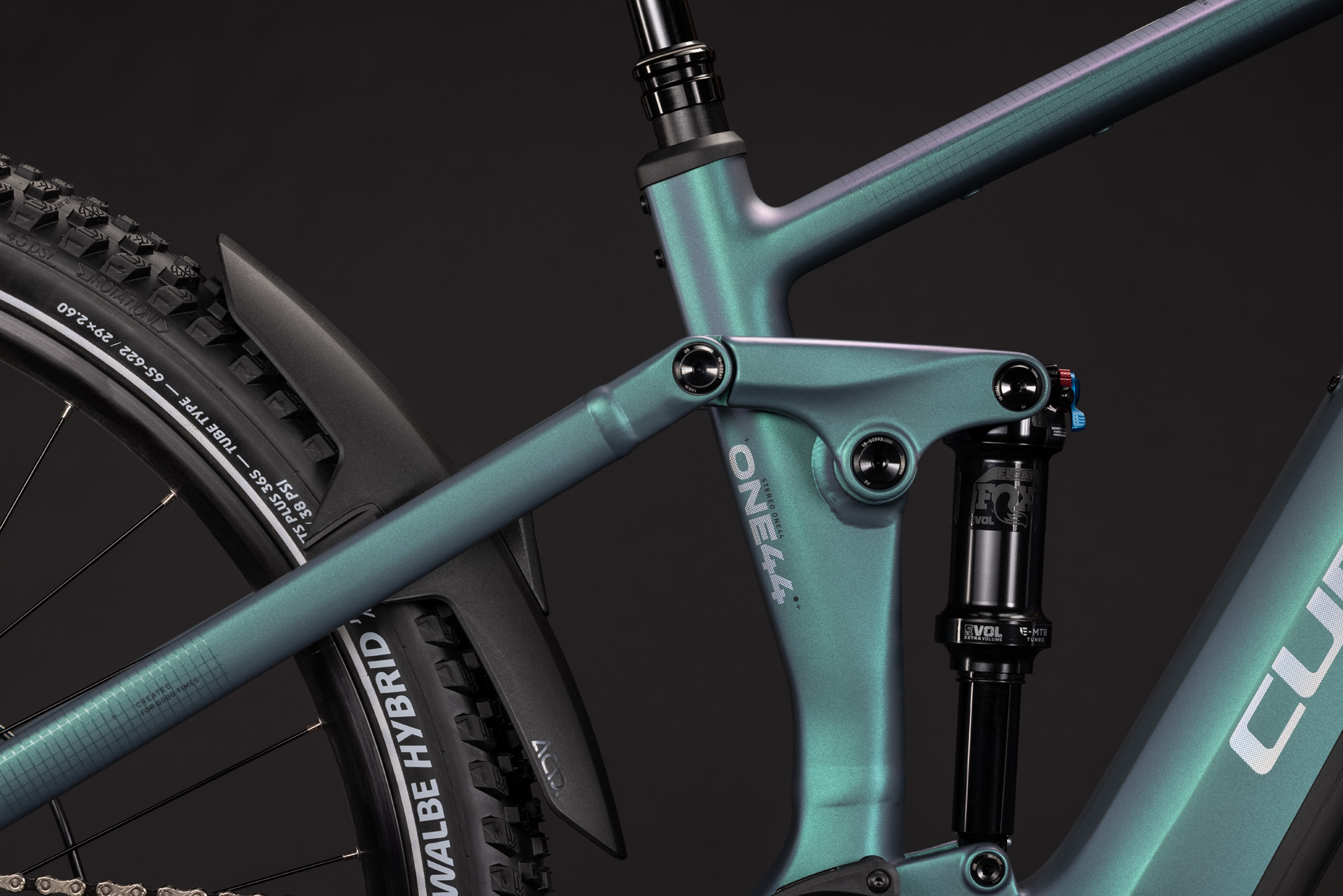 BICICLETA ELECTRICA CUBE STEREO HYBRID ONE44 SLX 800 SMARAGDGREY CHROME 2027 cadru L (20") - roti 29 [4]