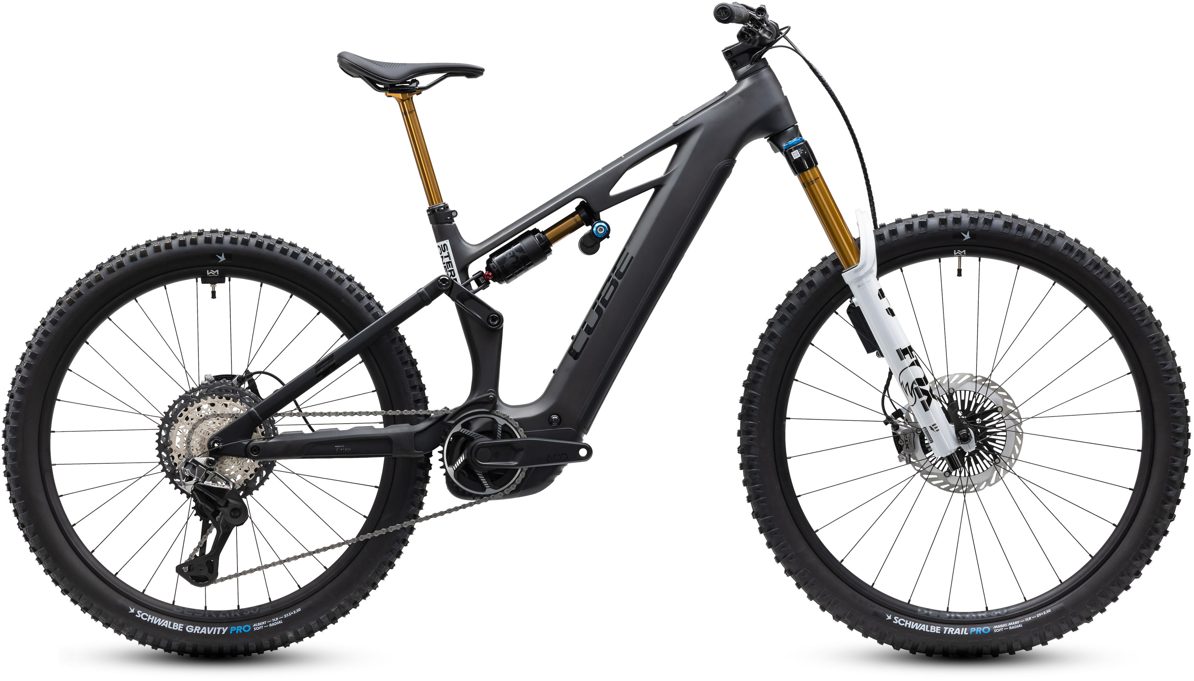 Ciclism - BICICLETA ELECTRICA CUBE STEREO HYBRID ONE77 HPC AT 800 CARBON WHITE 2027 S