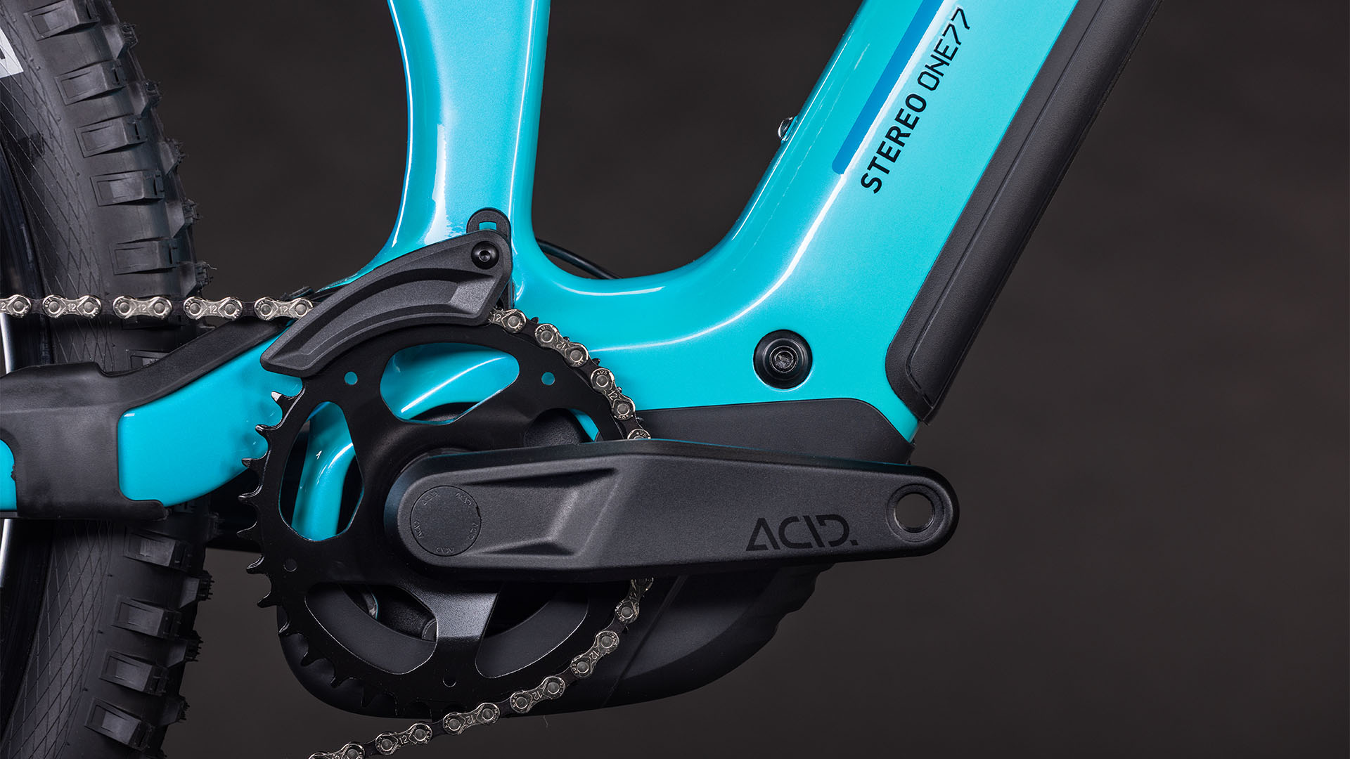 BICICLETA ELECTRICA CUBE STEREO HYBRID ONE77 HPC RACE 800 SWIMMINGPOOL BLACK 2026 S [1]