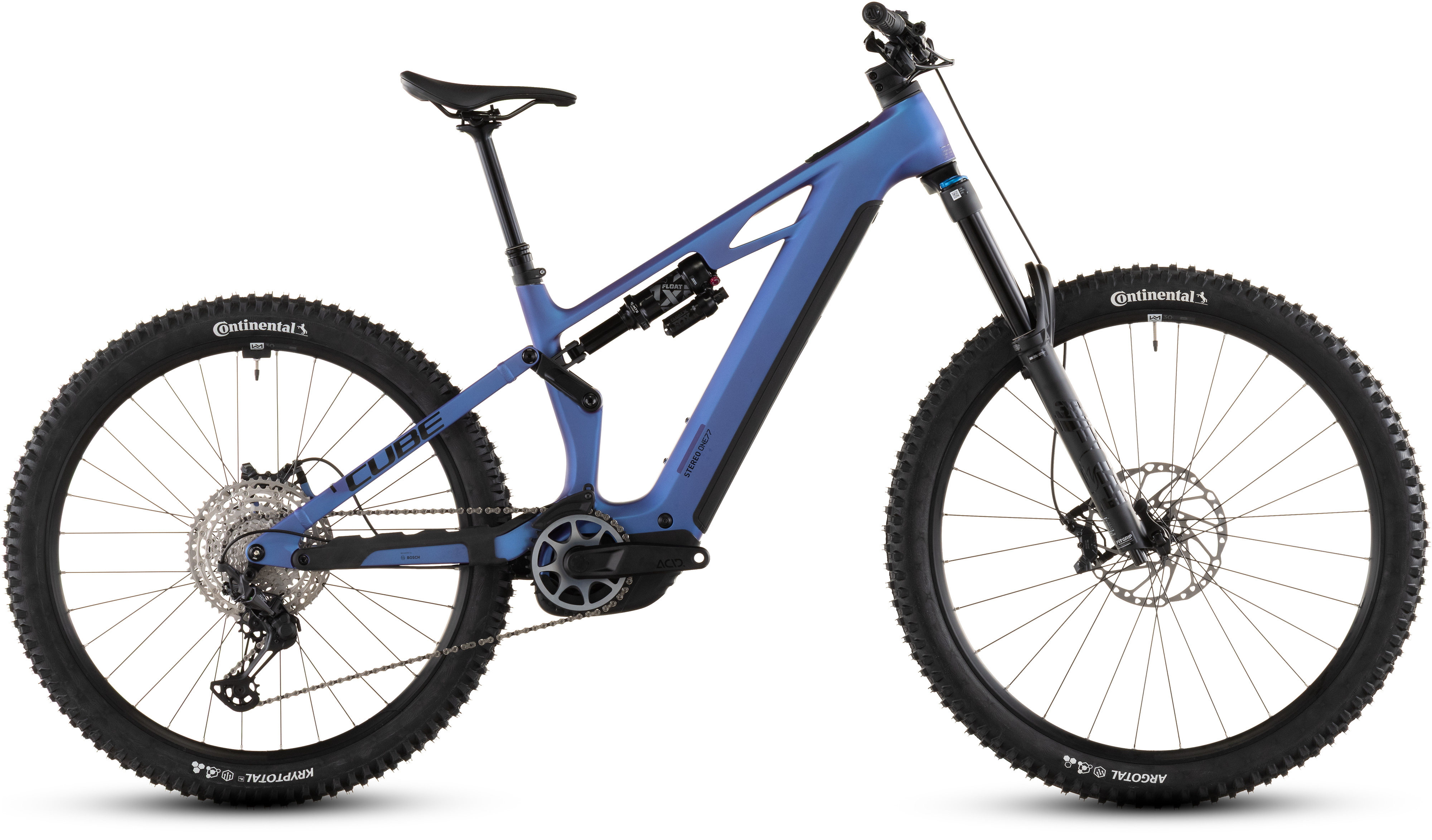 Ciclism - BICICLETA ELECTRICA CUBE STEREO HYBRID ONE77 HPC SLX 800 BLUEIRIS BLACK 2026 L