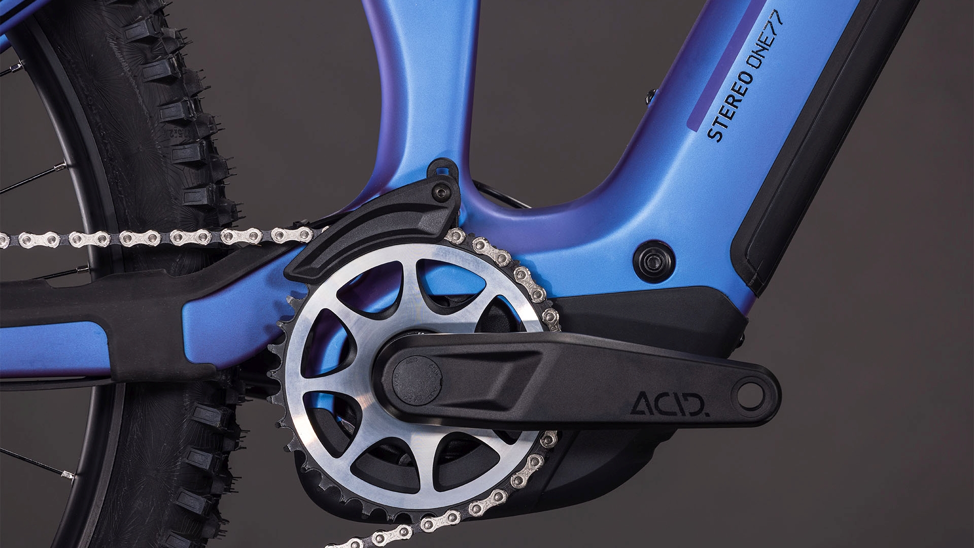 BICICLETA ELECTRICA CUBE STEREO HYBRID ONE77 HPC SLX 800 BLUEIRIS BLACK 2026 S [3]