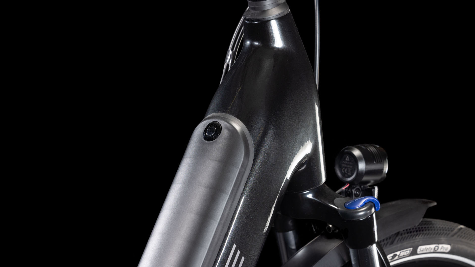 BICICLETA ELECTRICA CUBE SUPREME HYBRID COMFORT PRO 500 EASY ENTRY GREY LUNAR 2025 cadru 42cm - roti 26" [2]