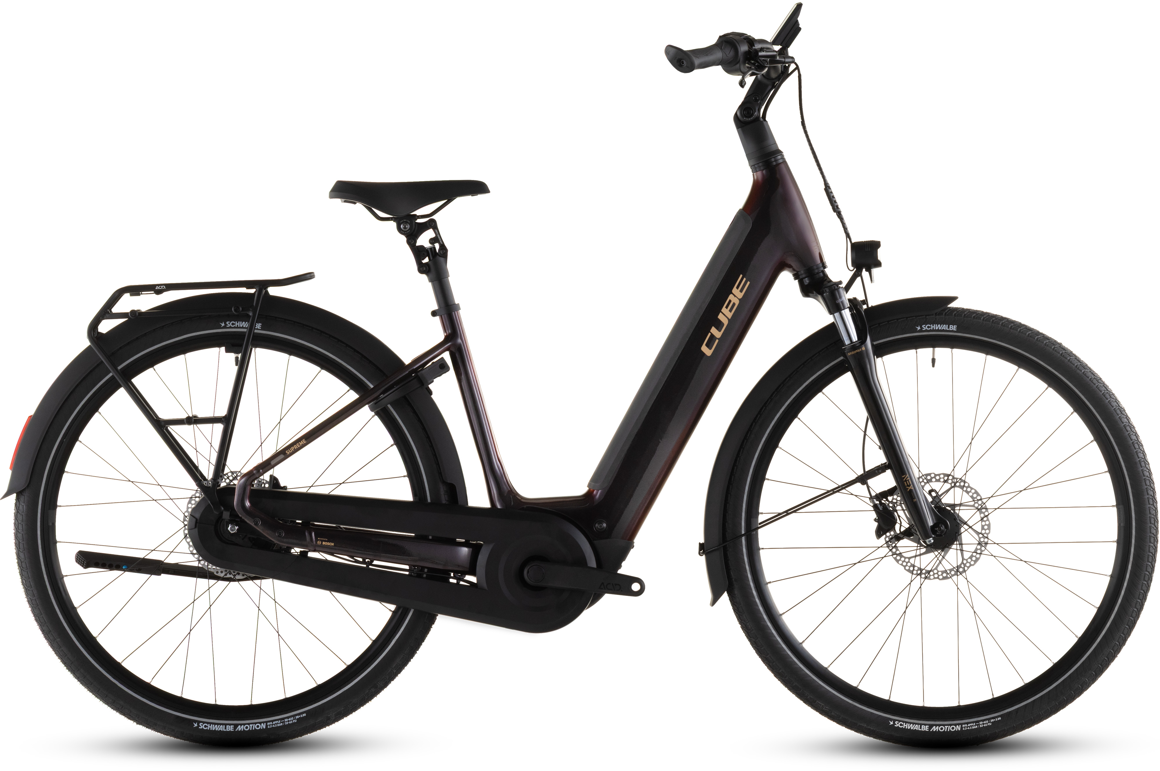 Ciclism - BICICLETA ELECTRICA CUBE SUPREME HYBRID COMFORT PRO 600 EASY ENTRY SOLARECLIPSE GOLD 2026 42 cm