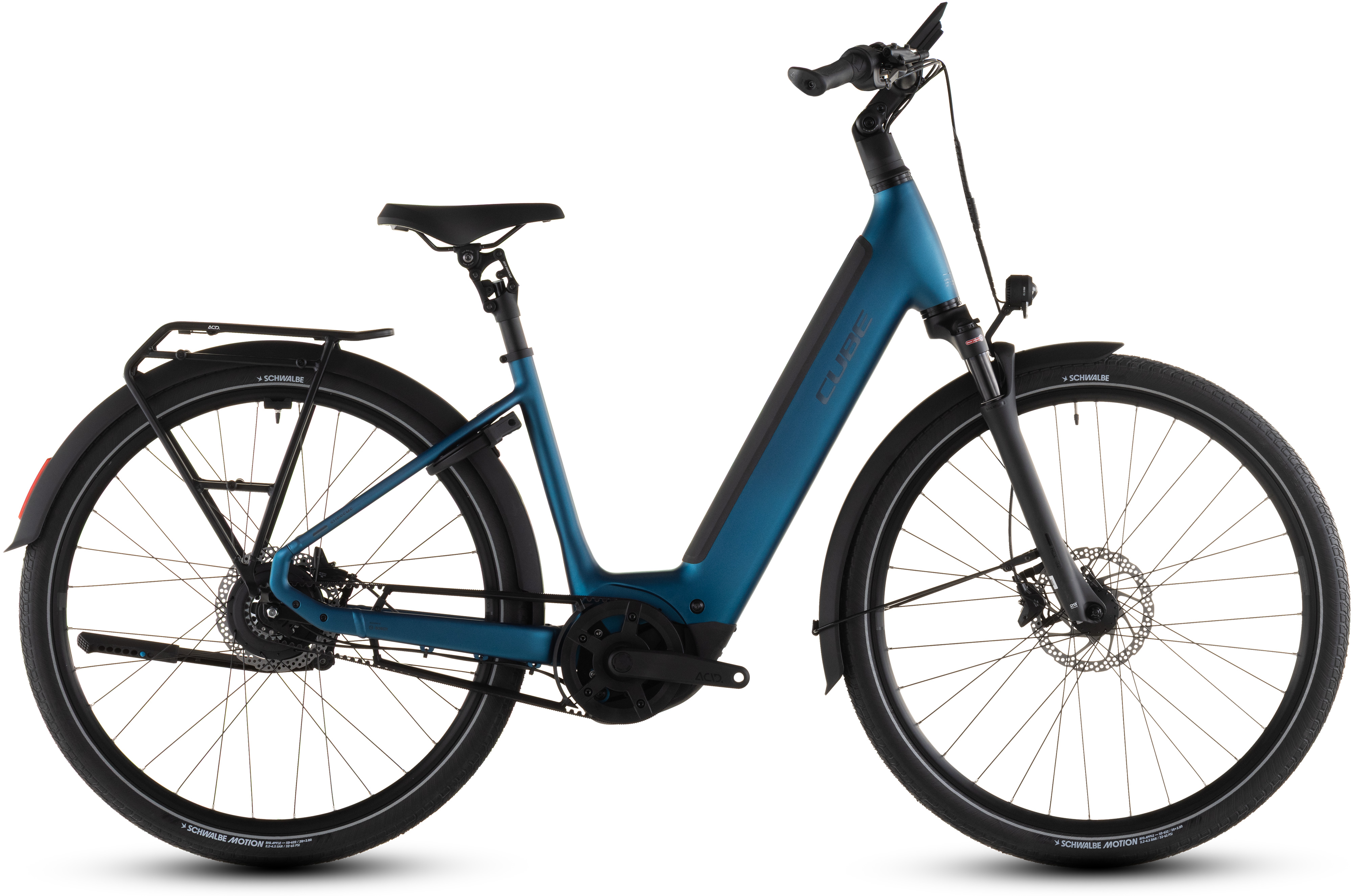 Ciclism - BICICLETA ELECTRICA CUBE SUPREME HYBRID DELUXE PRO 600 EASY ENTRY ELECTRICBLUE CHROME 2026 42 cm