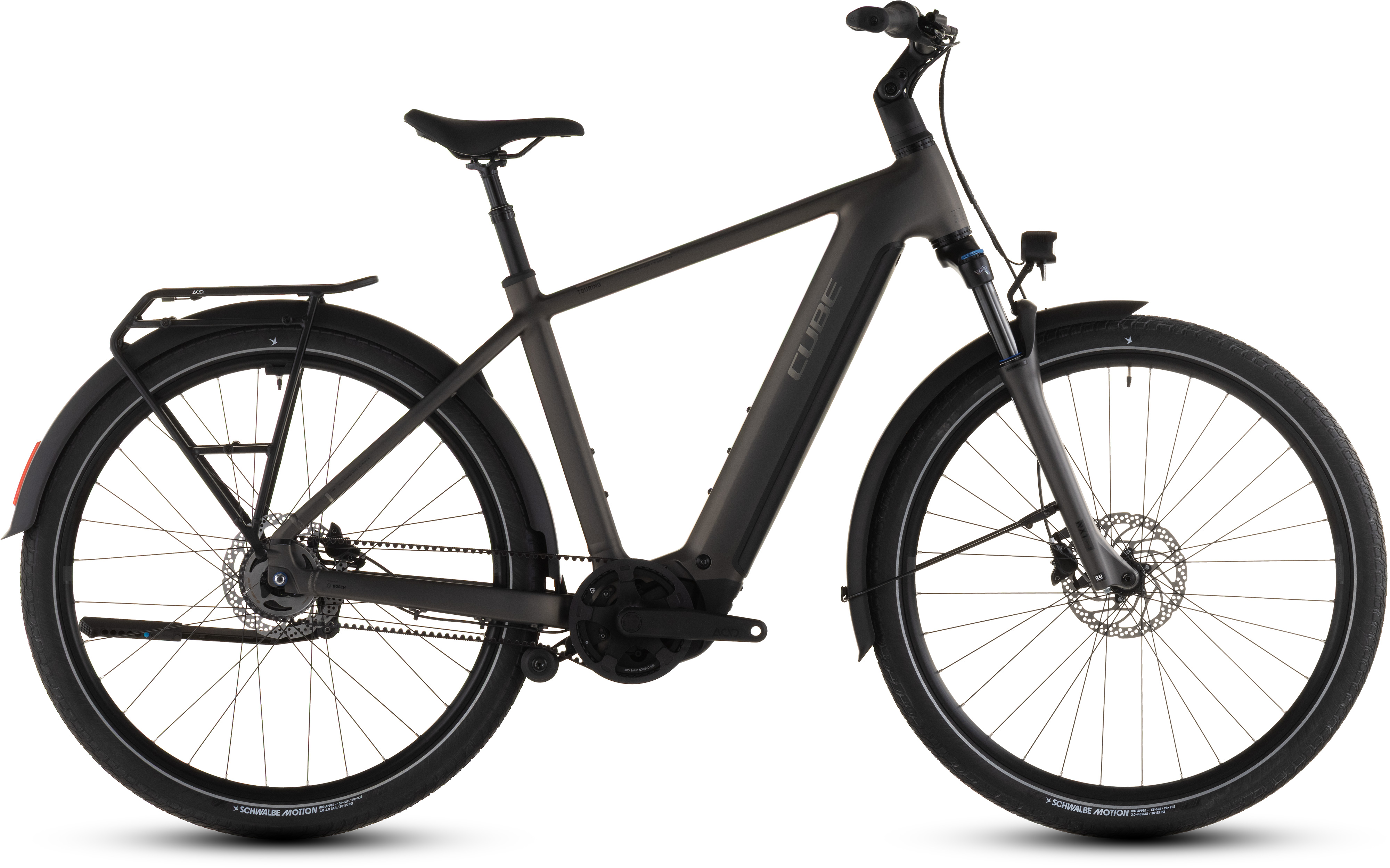 Ciclism - BICICLETA ELECTRICA CUBE TOURING HYBRID COMFORT SLX 800 CHARCOAL CHROME 2026 58 cm