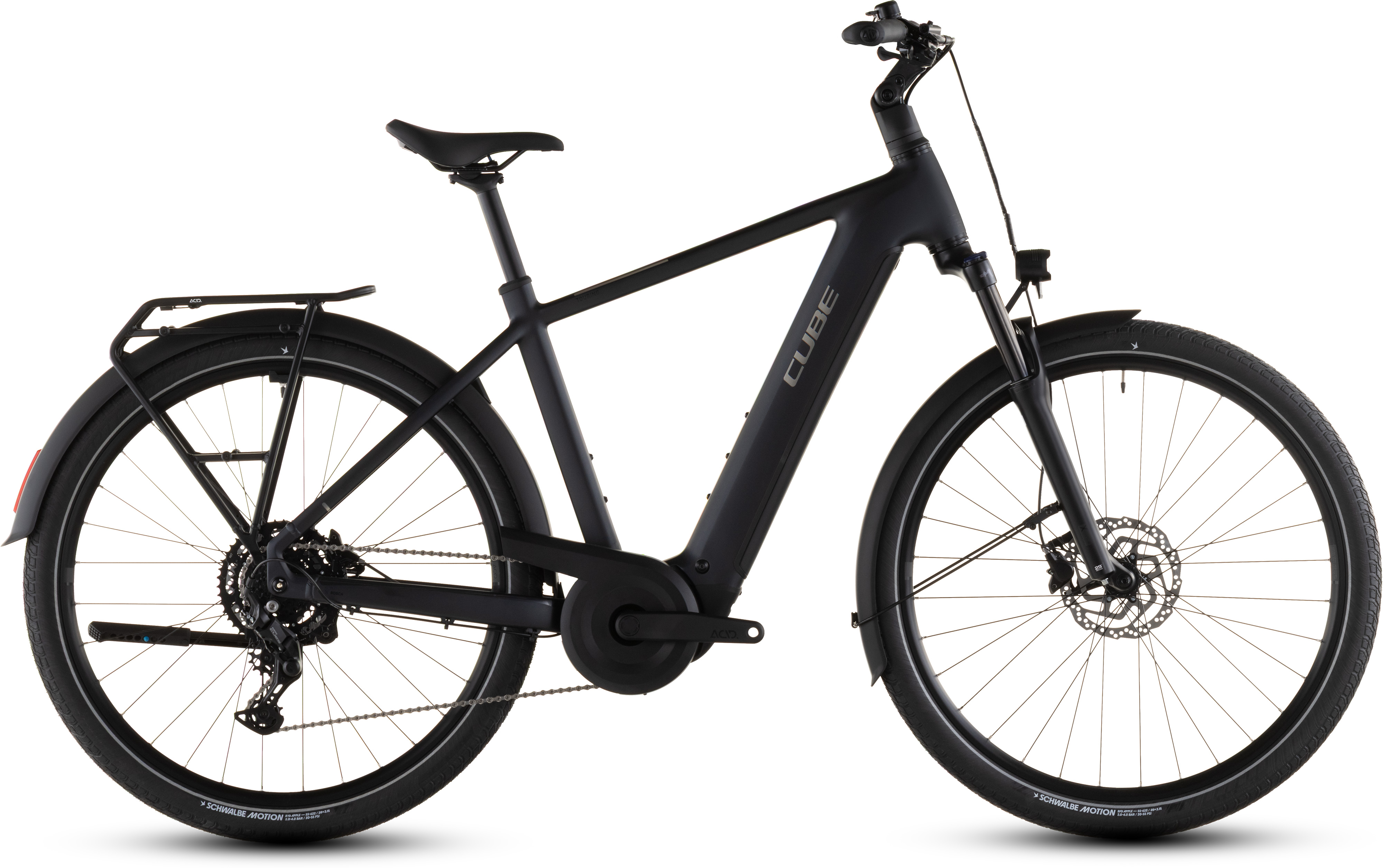 Ciclism - BICICLETA ELECTRICA CUBE TOURING HYBRID ONE 600 COAL CHROME 2026 62 cm