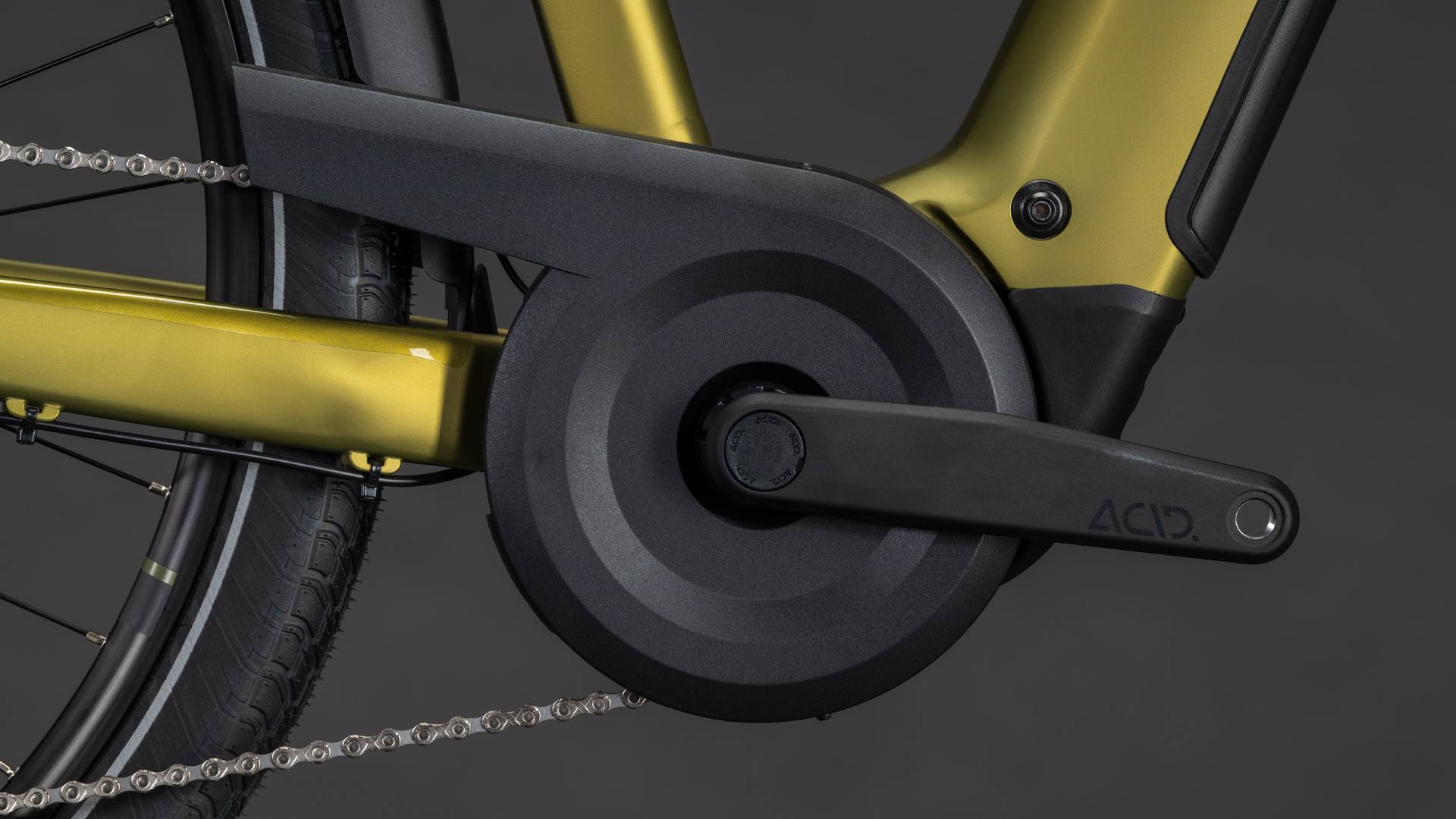 BICICLETA ELECTRICA CUBE TOURING HYBRID PRO 800 TRAPEZE GOLDENLIME BLACK 2026 54 cm [4]