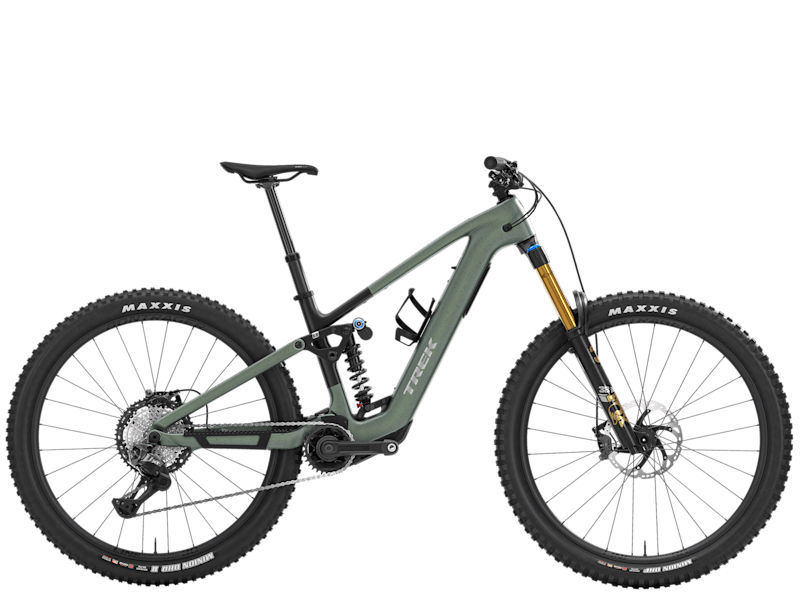 Ciclism - Bicicleta electrica Trek FUEL+ LX 9.8 XTDI2 EU Lichen Green/Keswick Green Splatter M