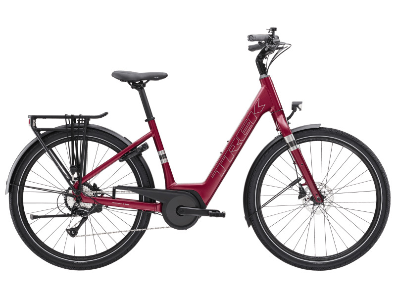 Biciclete - Bicicleta electrica Trek Verve+ 1 LS Matte Rage Red L