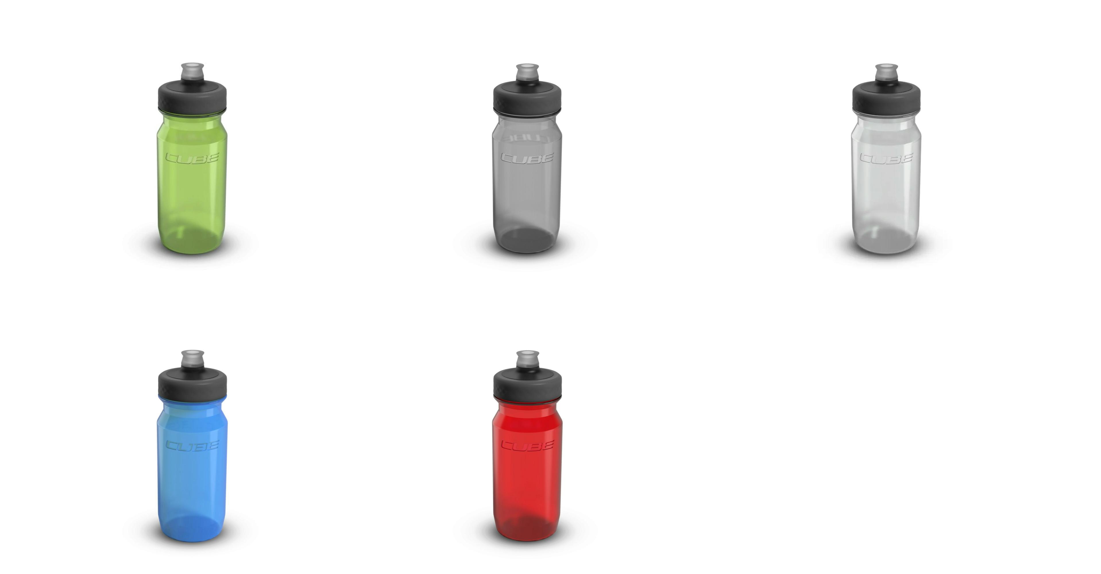 Ciclism - BIDON CUBE BOOTTLE GRIP 500ML TRANSPARENT