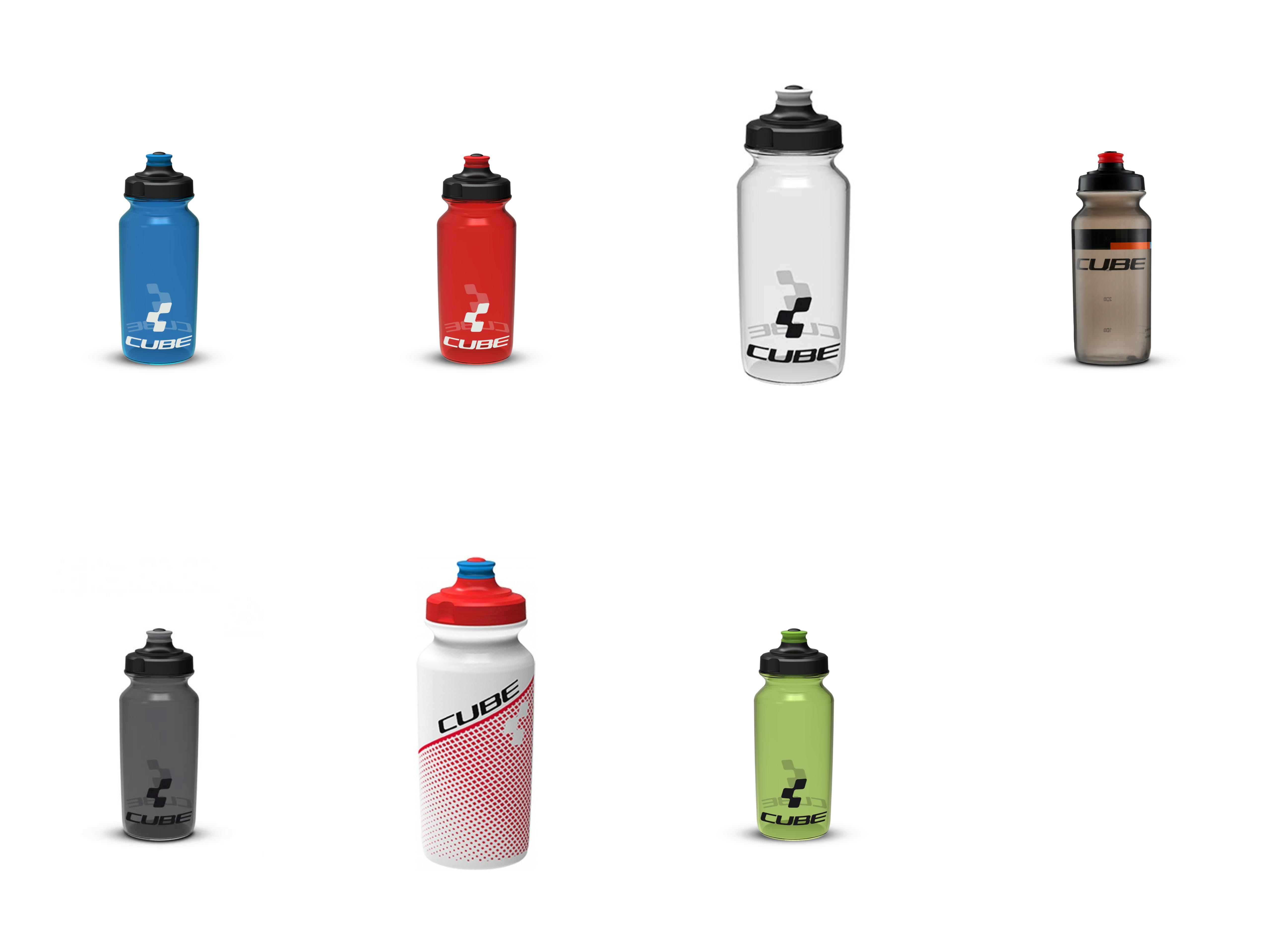 Ciclism - BIDON CUBE ICON 500ML TRANSPARENT