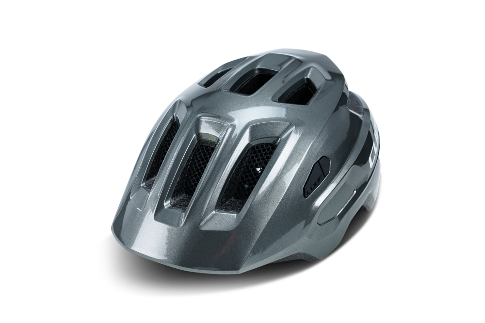 Ciclism - CASCA CUBE LINOK TRAILMOTION GLOSSY GREY XS (46-51CM)