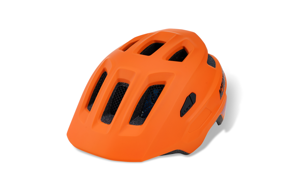 Ciclism - CASCA CUBE LINOK X ACTIONTEAM MATT ORANGE BLUE S (49-55)