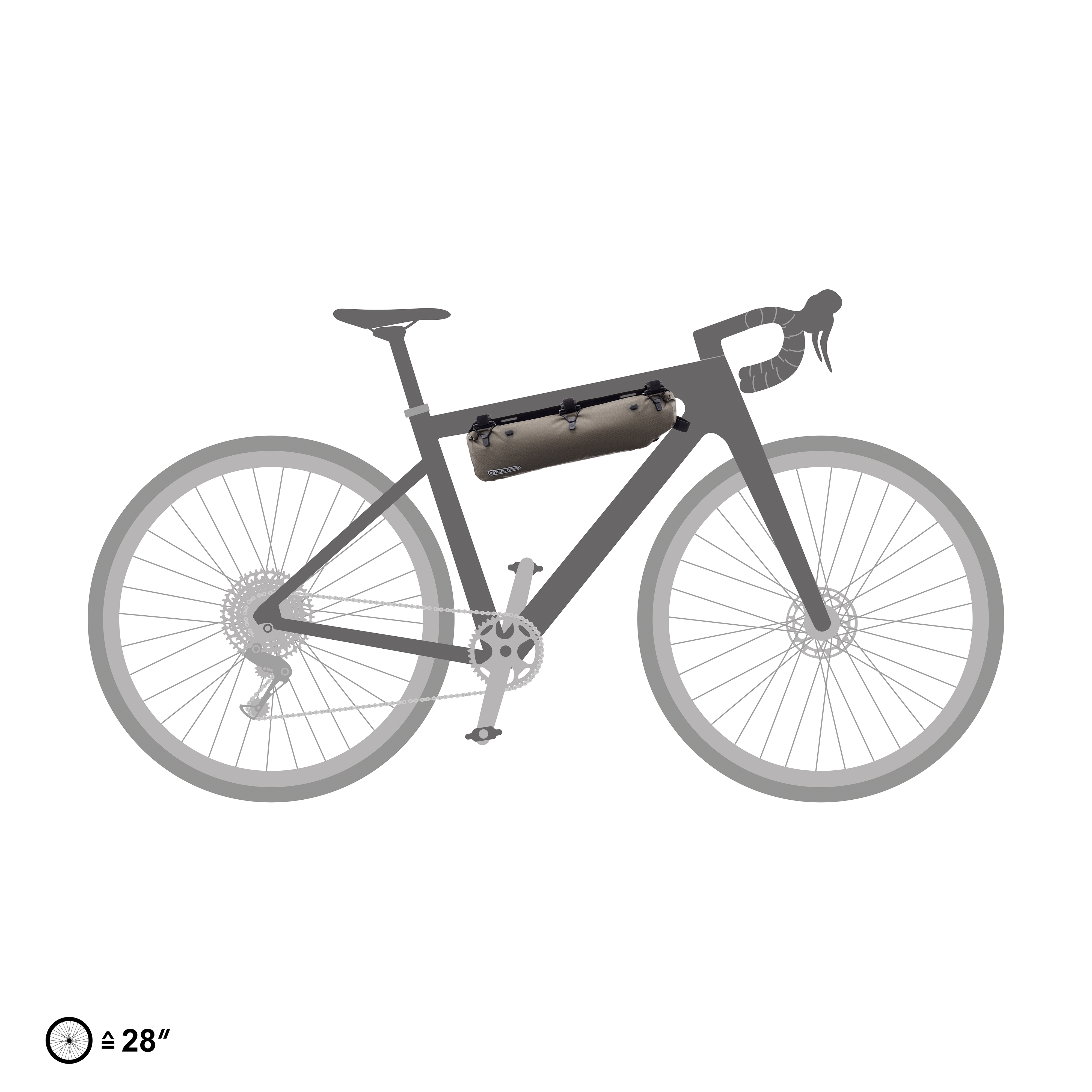 GEANTA CADRU ORTLIEB FRAME-PACK RC TOPTUBE 4L Dark sand [3]