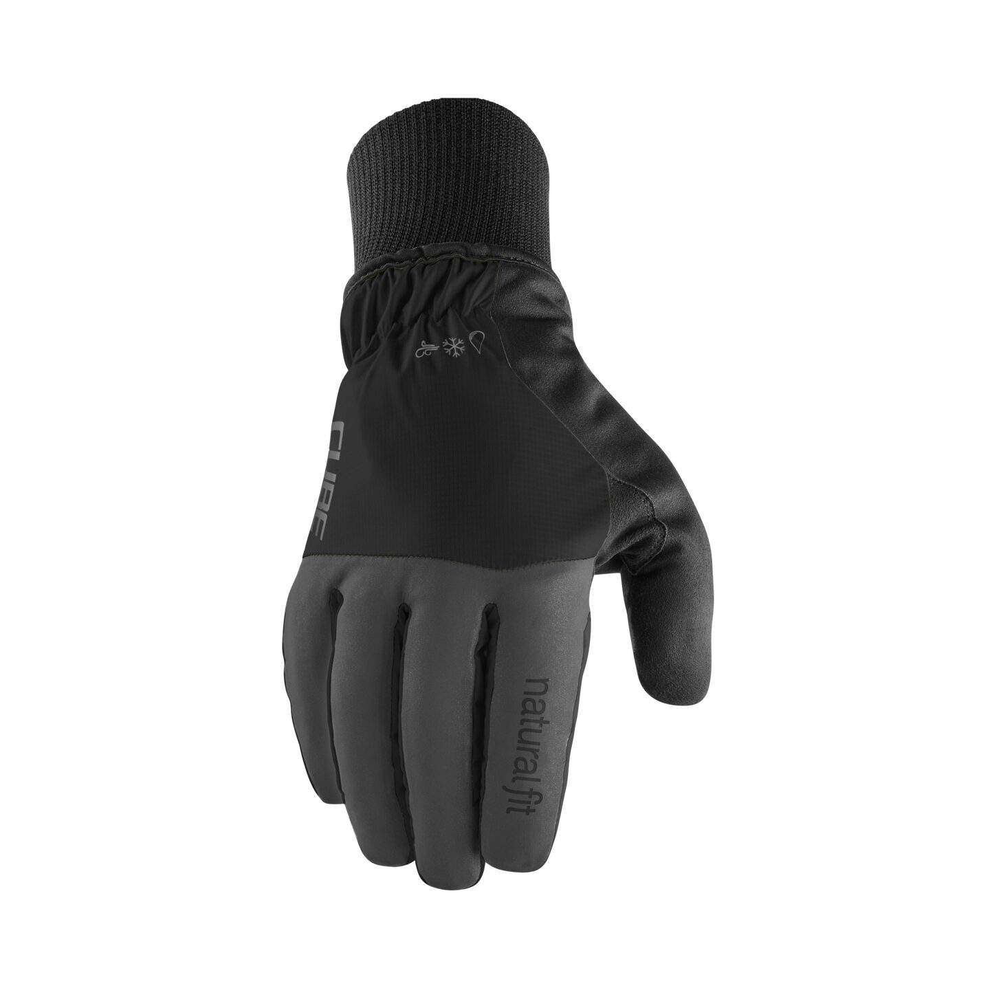 Ciclism - MANUSI CUBE GLOVES WINTER LONG FINGER X NF BLACK XS