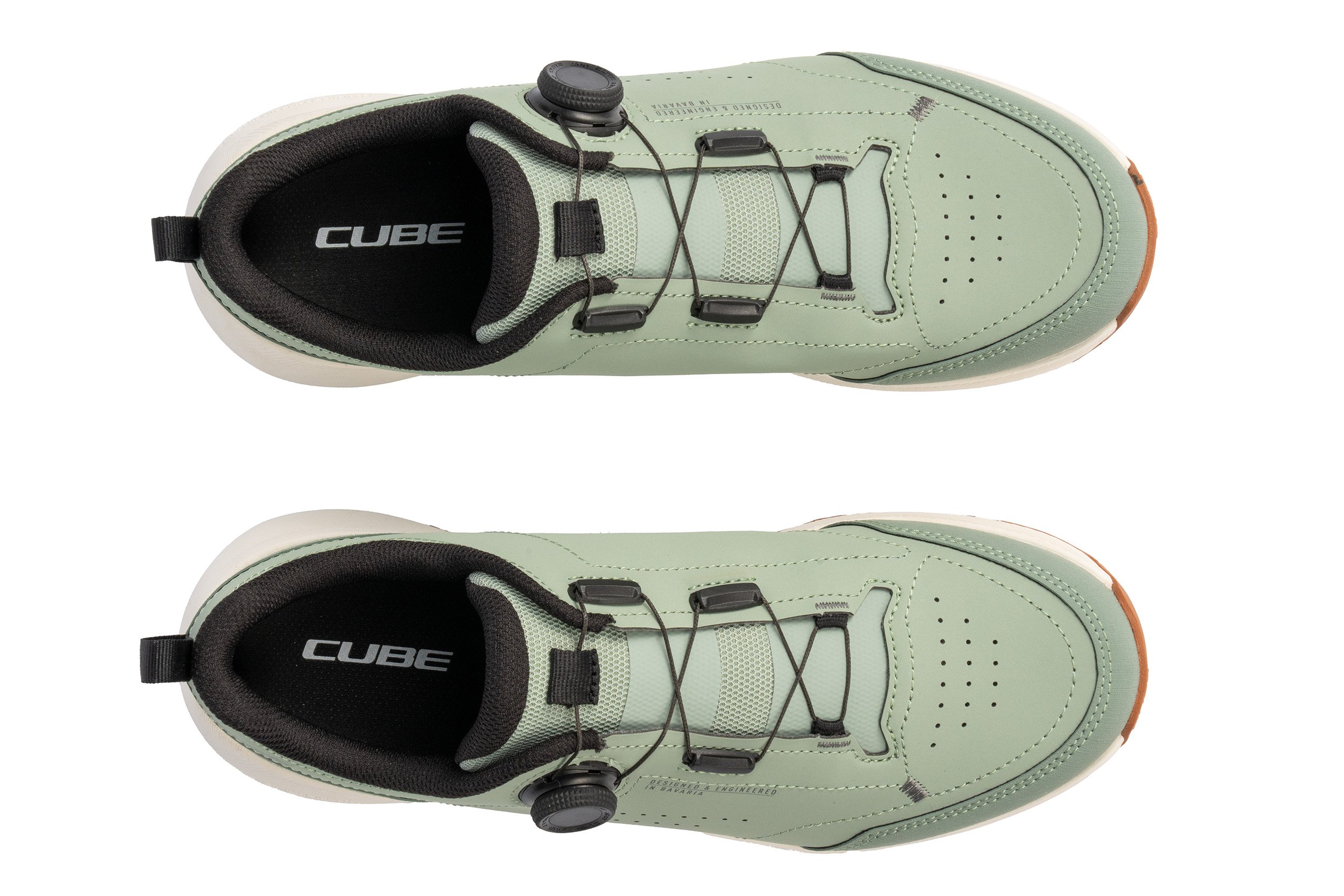 PANTOFI CICLISM CUBE OX PRO GREEN/SAND 37 [1]