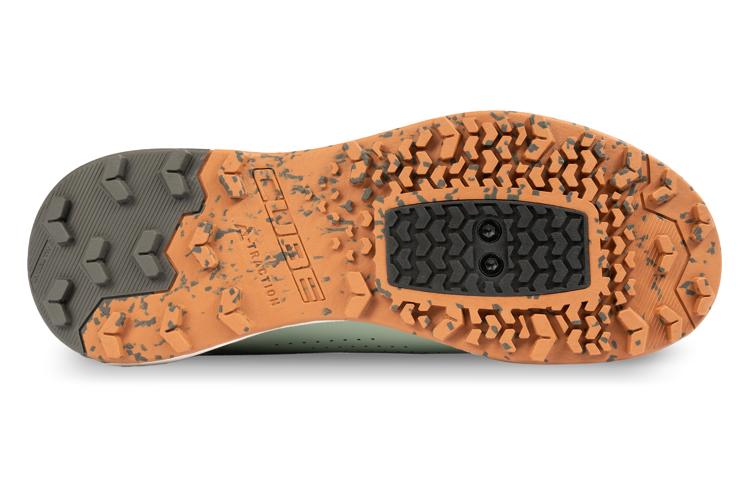 PANTOFI CICLISM CUBE OX PRO GREEN/SAND 42 [2]