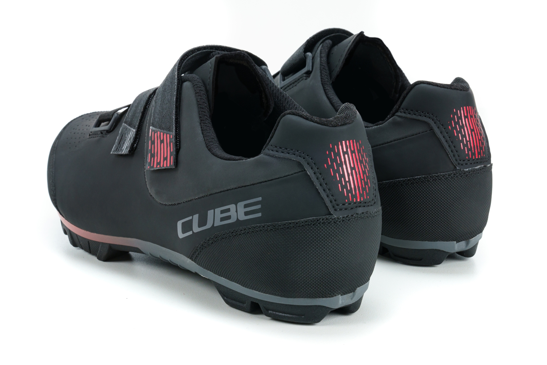 PANTOFI CICLISM CUBE SHOES MTB PEAK BLACK RED 43 [3]