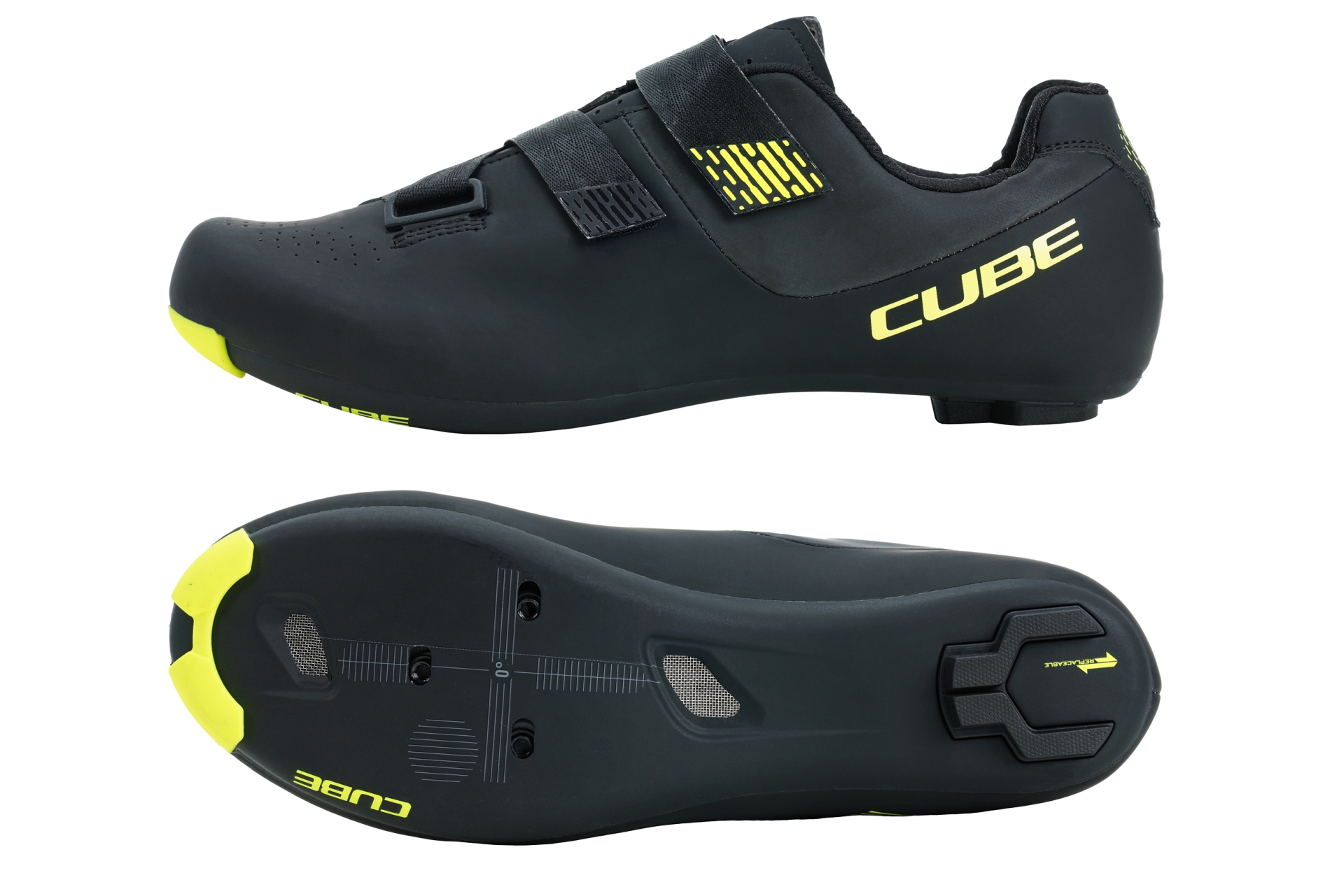 PANTOFI CICLISM CUBE SHOES RD SYDRIX BLACK LIME 46 [2]