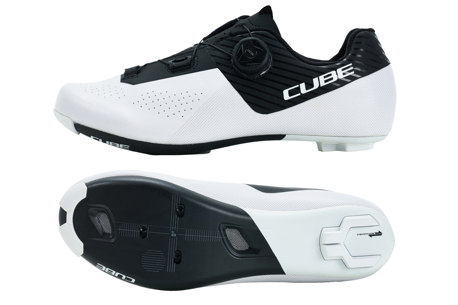 PANTOFI CICLISM CUBE SHOES RD SYDRIX PRO BLACK WHITE 43 [2]