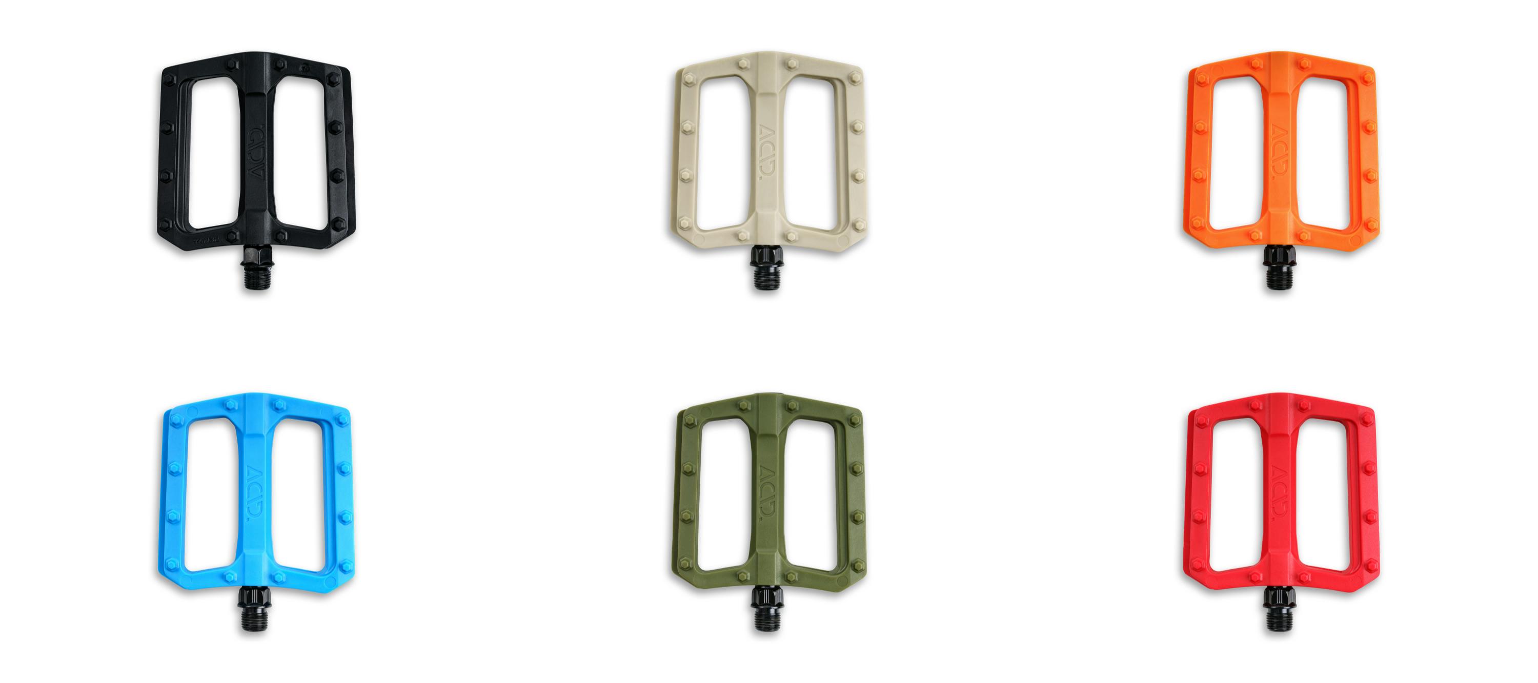 Ciclism - PEDALE ACID PEDALS FLAT C3-ZP RED