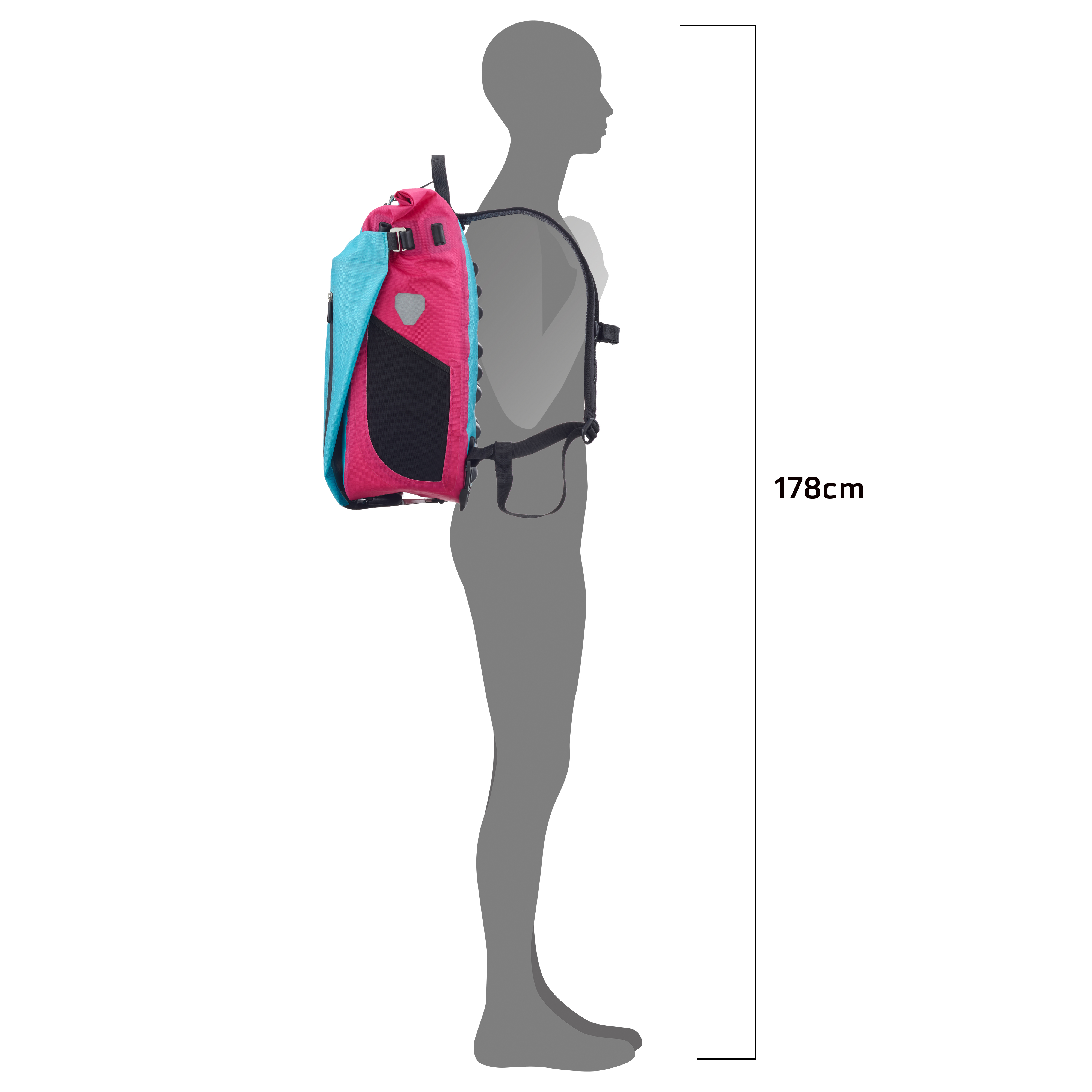 RUCSAC ORTLIEB VARIO CYBER 26L Cyber blue / cyber pink [3]