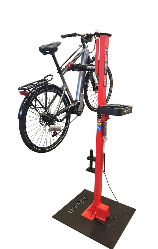STAND REPARATIE BICICLETA BIKE LIFT VERTICAL ELECTRIC POWER LIFT LEB-50 Rosu [2]