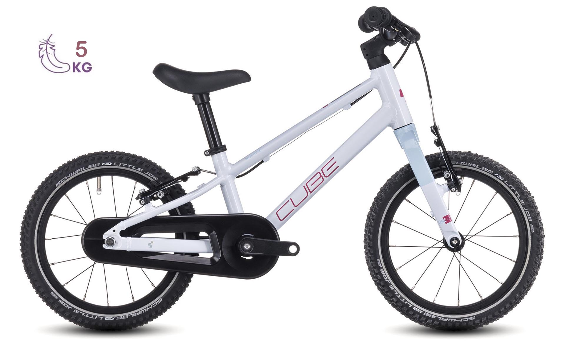 Copii BICICLETA COPII CUBE NUMOVE 140 ALB/ROZ 14INCH 850220