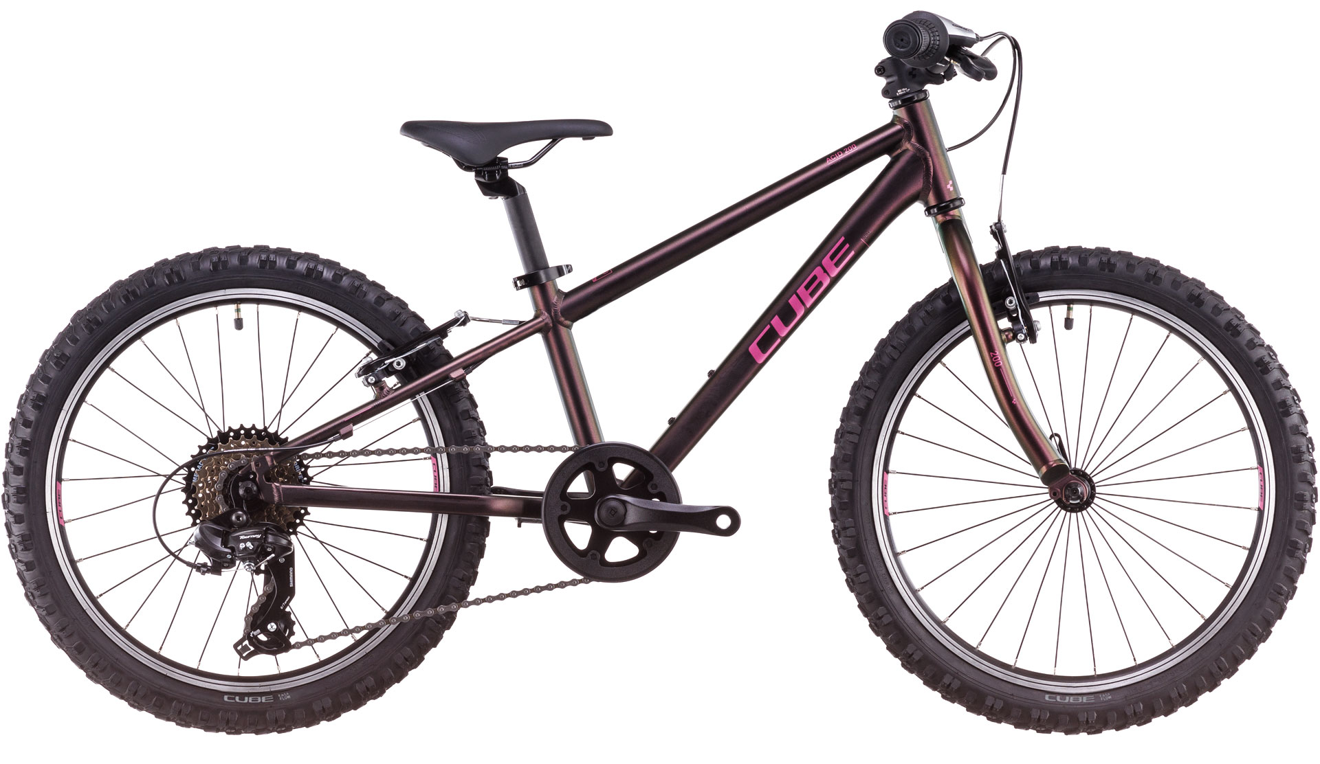 Copii BICICLETA CUBE ACID 200 MOLOTOV PINK 2025 roti 20&quot