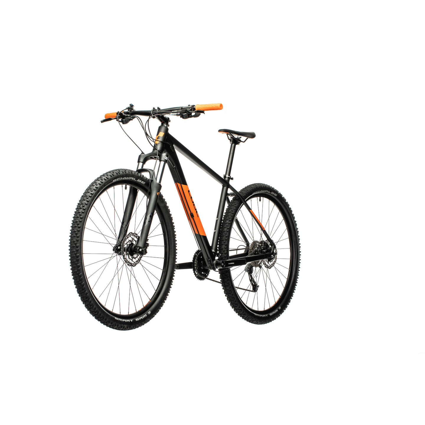Mixed Salesperson At dawn Mountain Bike BICICLETA CUBE AIM SL Black Orange 2021 cadru ...