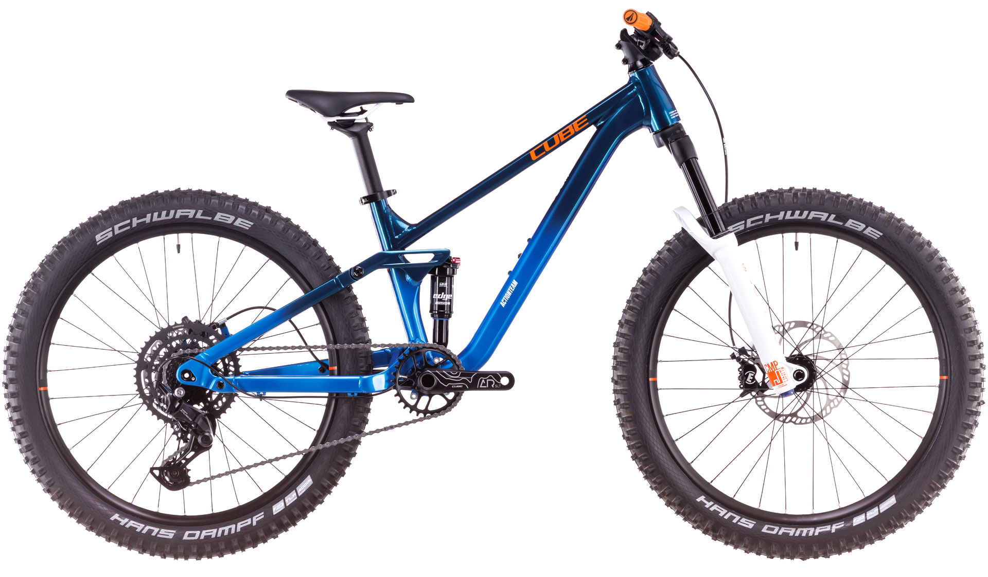 Copii BICICLETA CUBE STEREO 240 ONE ACTIONTEAM 2025 roti 24&