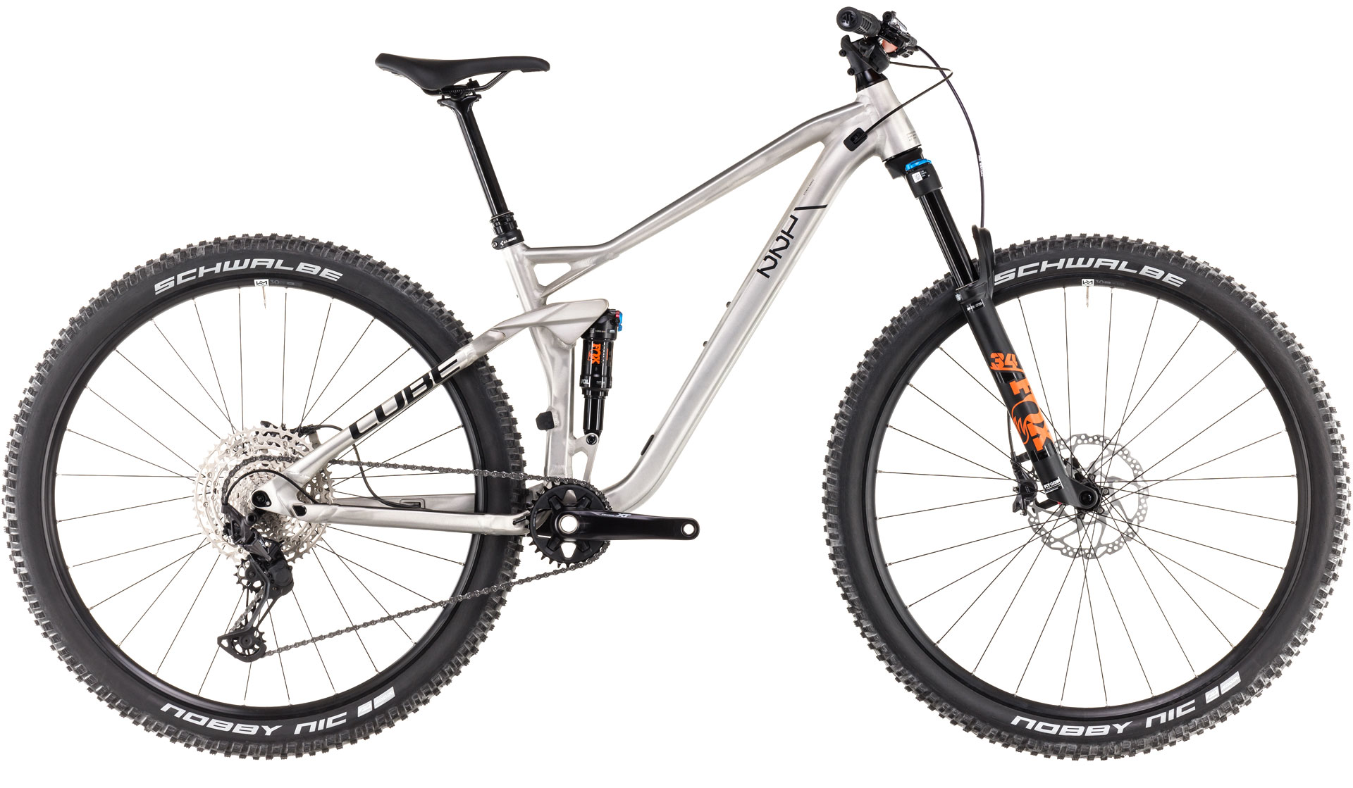 Mountain Bike BICICLETA CUBE STEREO ONE22 RACE RAWMETAL BLAC