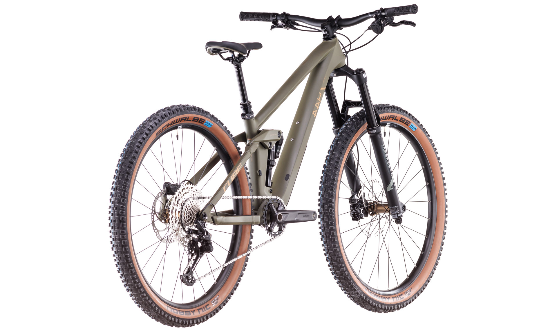 Copii BICICLETA CUBE STEREO ONE44 HPC ROOKIE DUSTYOLIVE GOLD